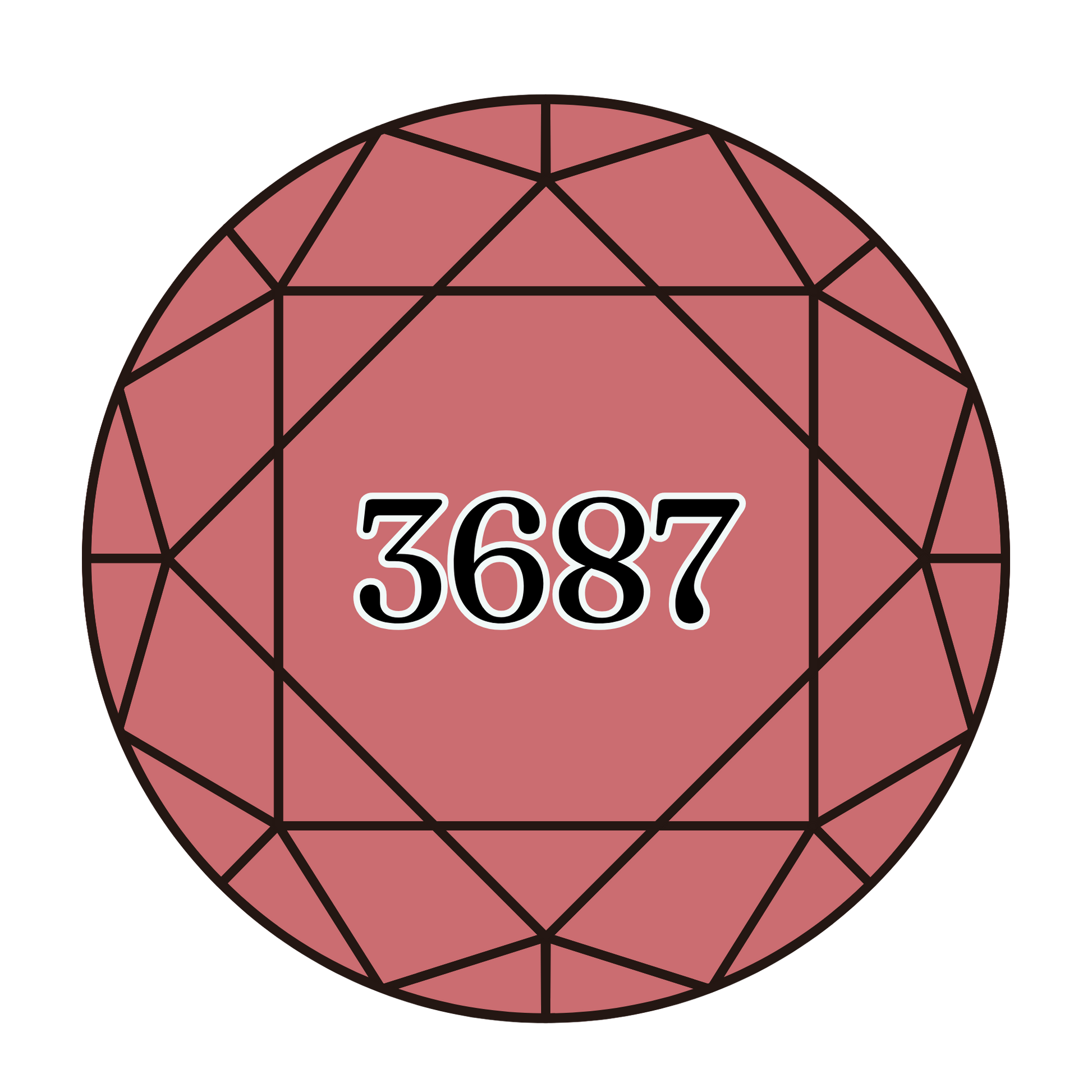 True North Diamond Art Round Diamond Drills 3687 - Mauve - Round Bulk Diamond Drills