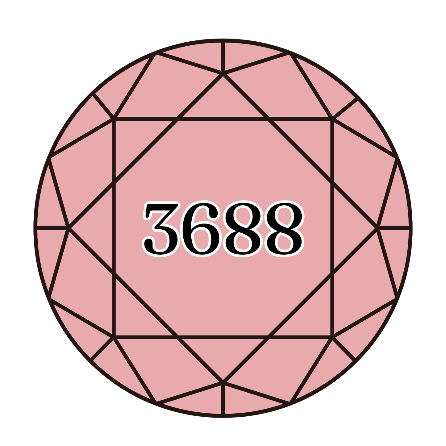 True North Diamond Art Round Diamond Drills 3688 - Medium Mauve - Round Bulk Diamond Drills