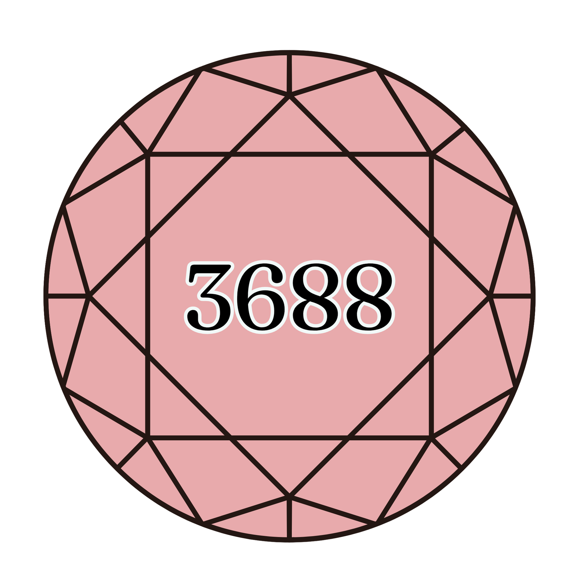 True North Diamond Art Round Diamond Drills 3688 - Medium Mauve - Round Bulk Diamond Drills