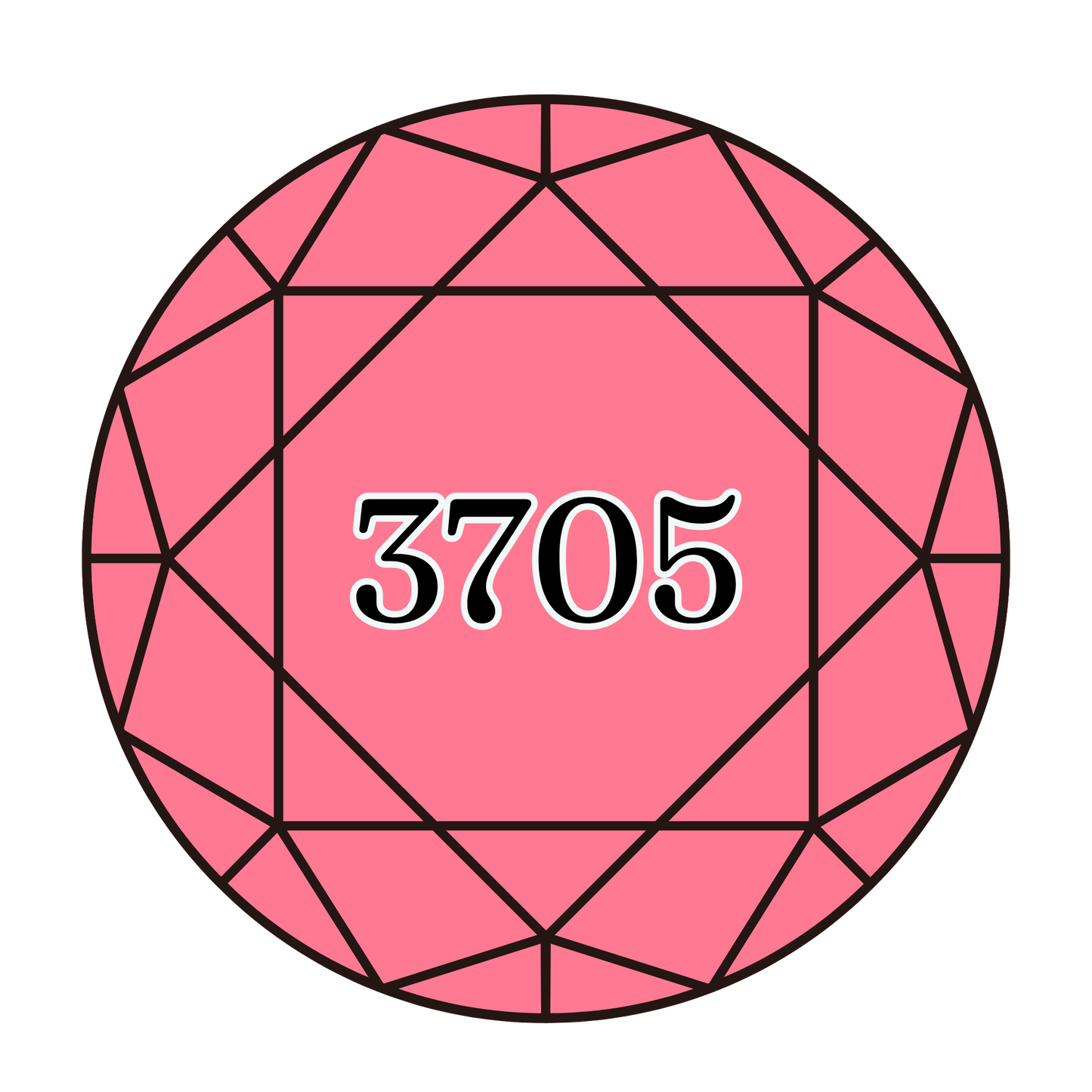 True North Diamond Art Round Diamond Drills 3705 -  Dark Melon - Round Bulk Diamond Drills