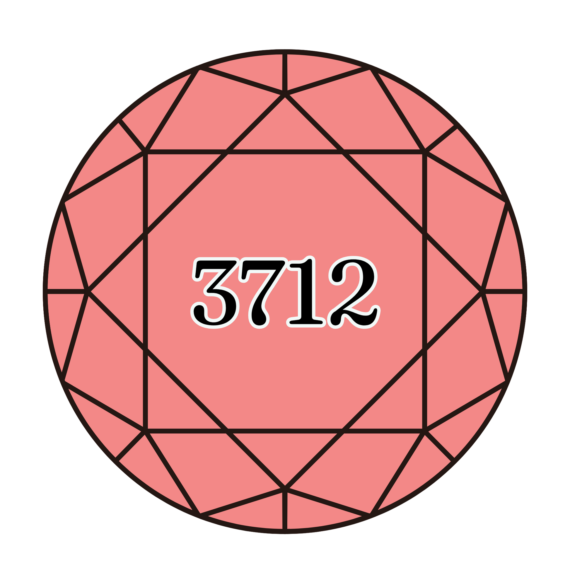 True North Diamond Art Round Diamond Drills 3712 - Medium Salmon - Round Bulk Diamond Drills