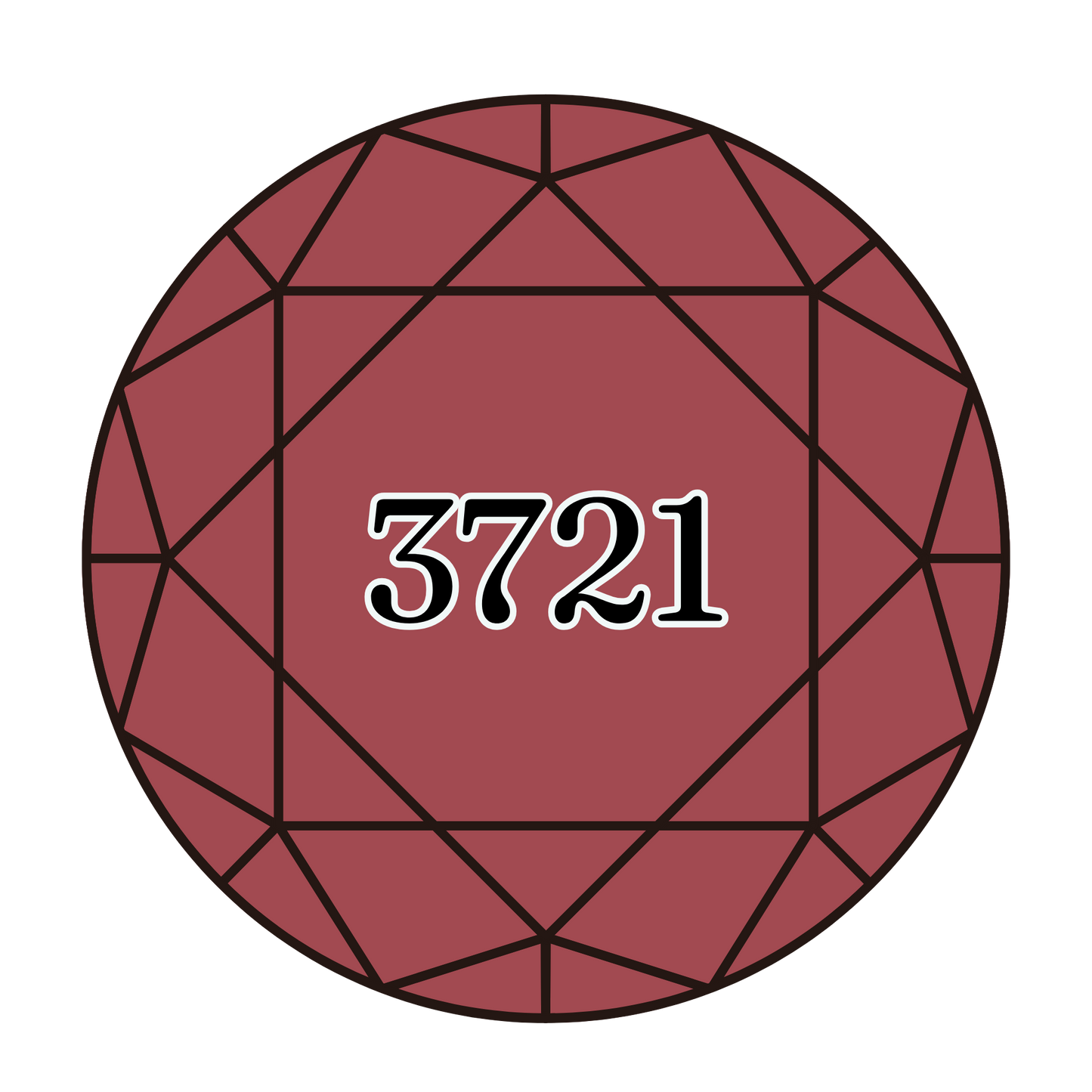 True North Diamond Art Round Diamond Drills 3721 - Dark Shell Pink - Round Bulk Diamond Drills