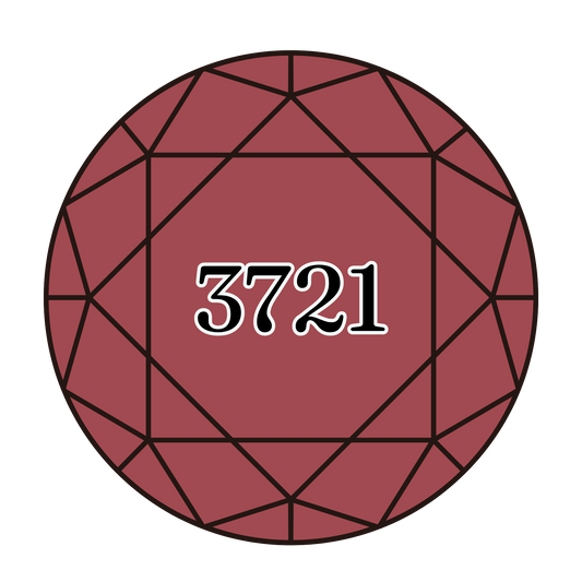 True North Diamond Art Round Diamond Drills 3721 - Dark Shell Pink - Round Bulk Diamond Drills