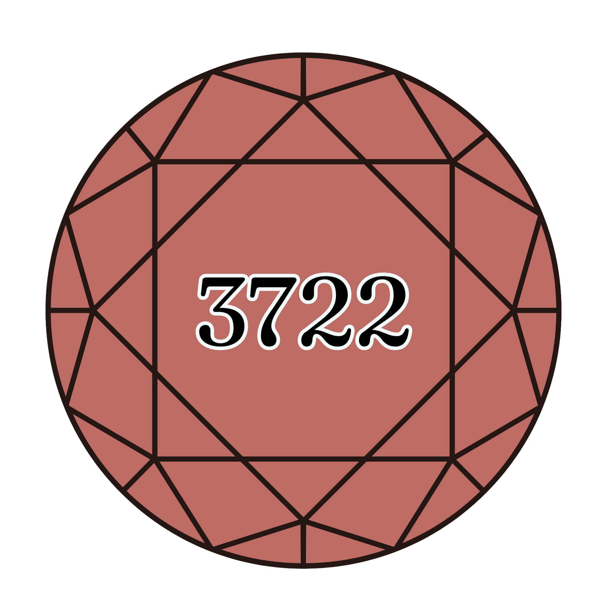 True North Diamond Art Round Diamond Drills 3722 - Medium Shell Pink - Round Bulk Diamond Drills