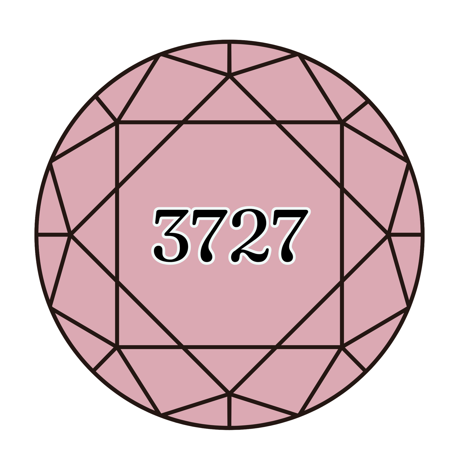 True North Diamond Art Round Diamond Drills 3727 -  Light Antique Mauve - Round Bulk Diamond Drills