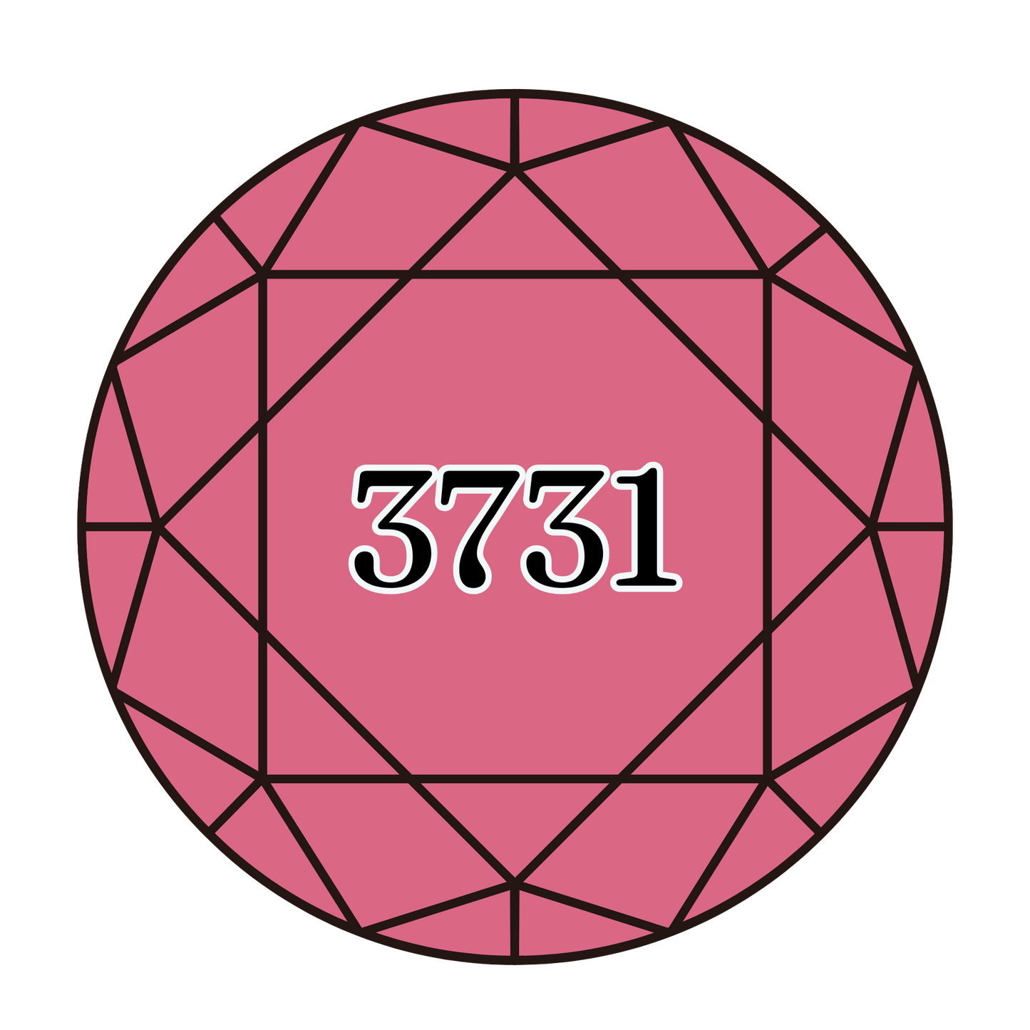 True North Diamond Art Round Diamond Drills 3731 -  Very Dark Dusty Rose - Round Bulk Diamond Drills