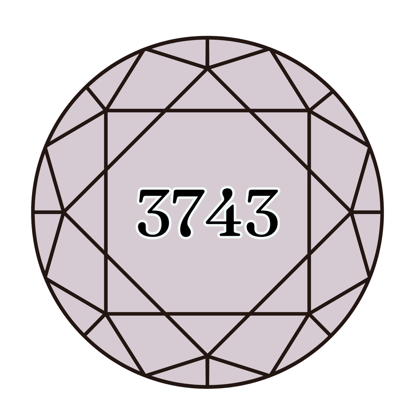 True North Diamond Art Round Diamond Drills 3743 - Very Light Antique Violet - Round Bulk Diamond Drills