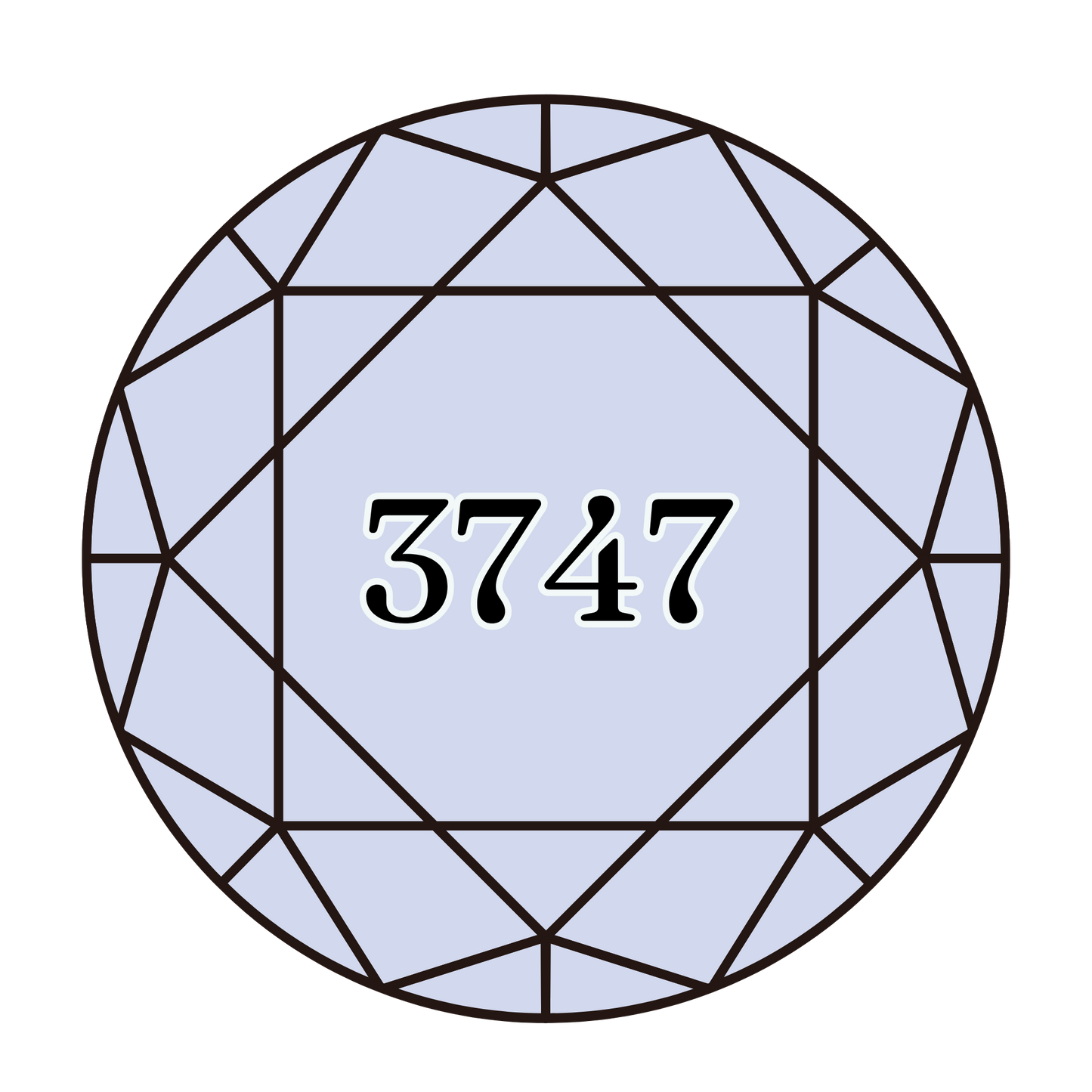 True North Diamond Art Round Diamond Drills 3747 - Very Light Blue Violet - Round Bulk Diamond Drills