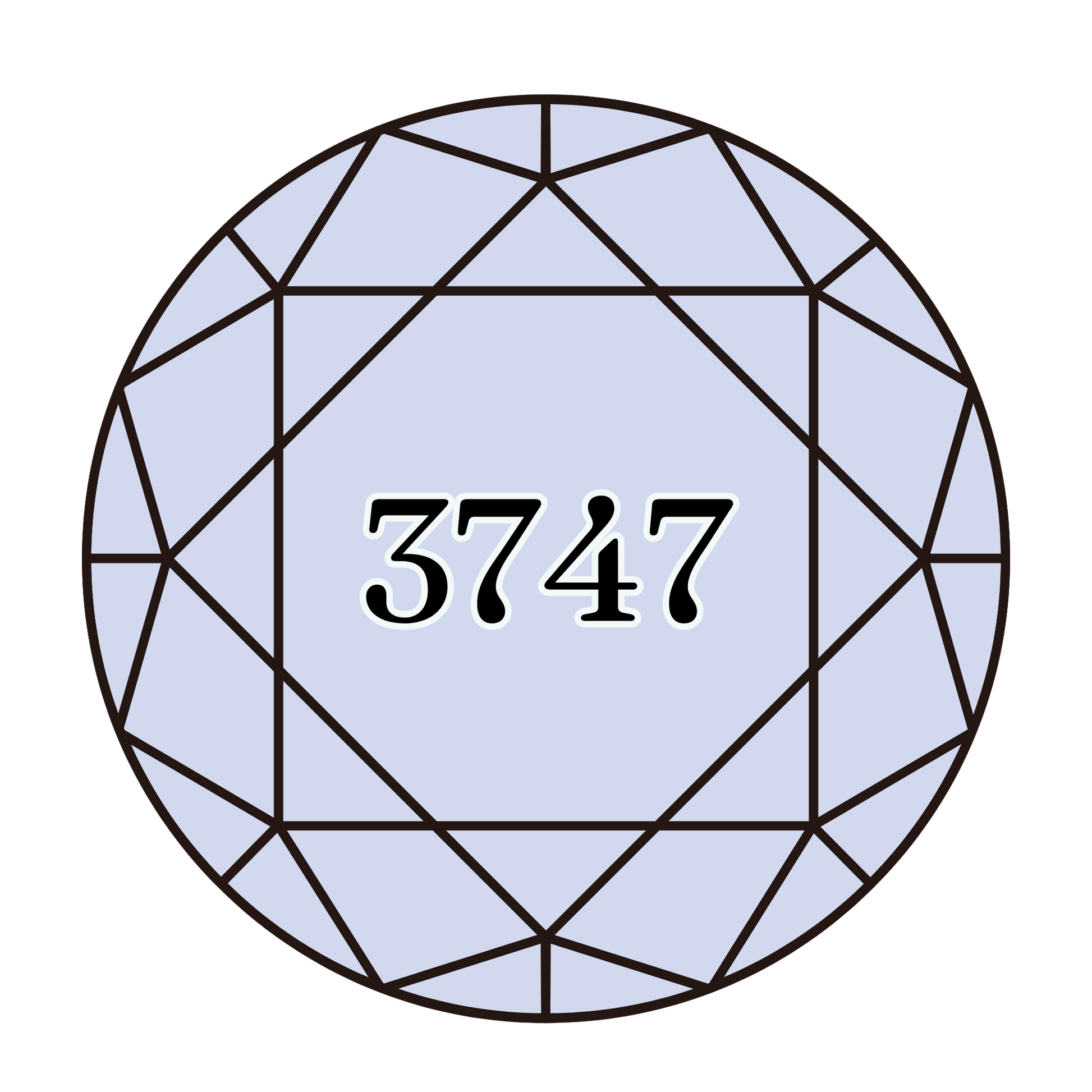 True North Diamond Art Round Diamond Drills 3747 - Very Light Blue Violet - Round Bulk Diamond Drills