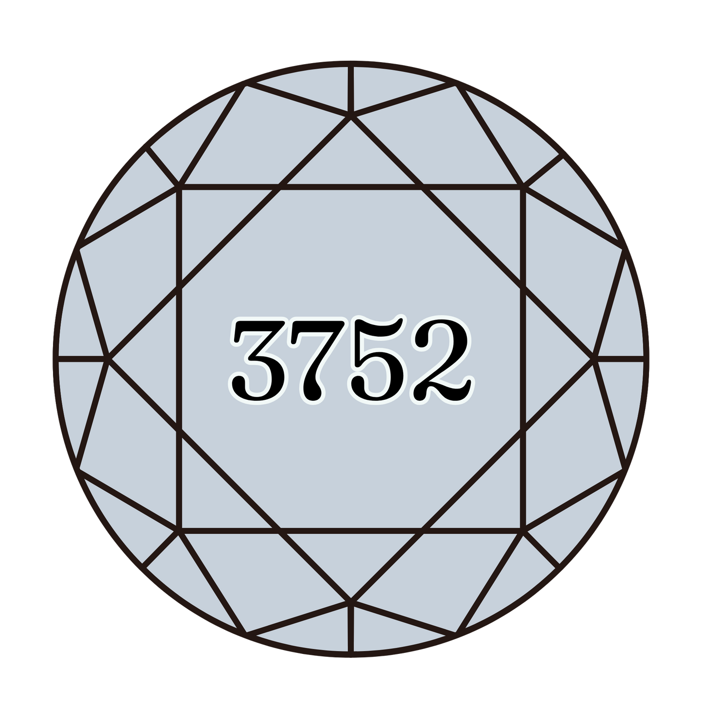 True North Diamond Art Round Diamond Drills 3752 - Very Light Antique Blue - Round Bulk Diamond Drills