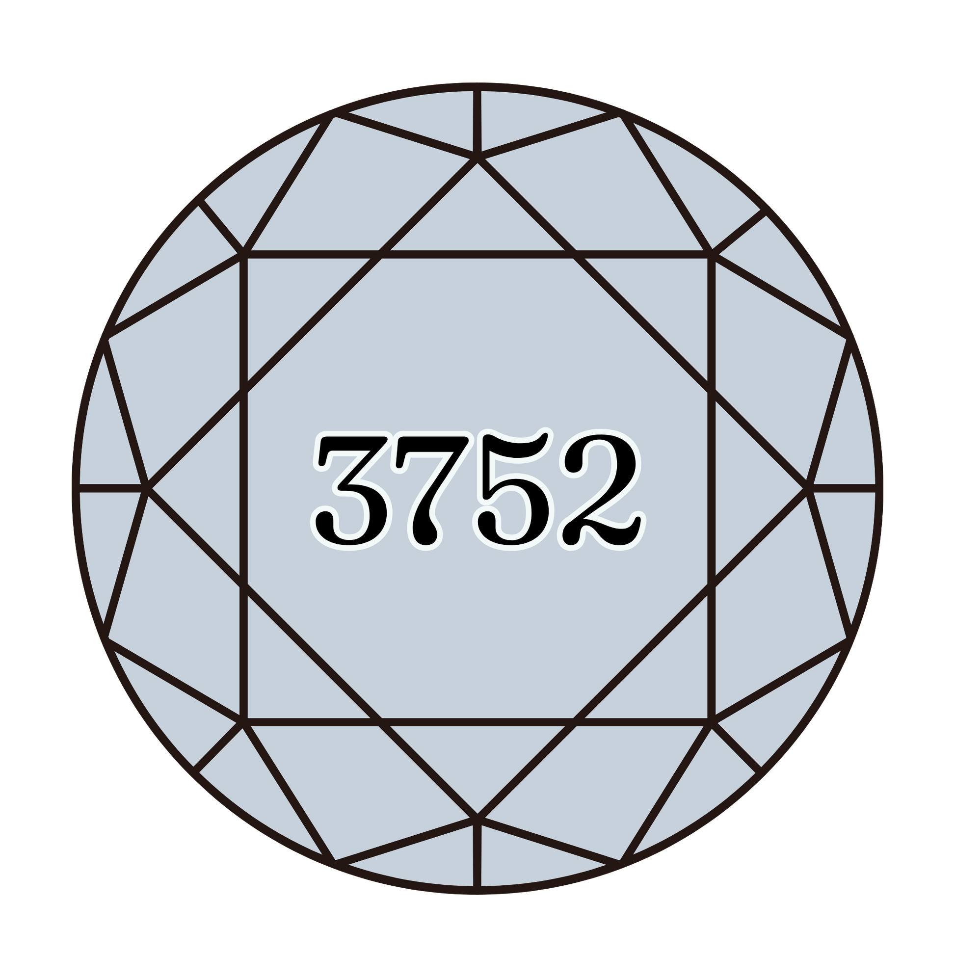 True North Diamond Art Round Diamond Drills 3752 - Very Light Antique Blue - Round Bulk Diamond Drills