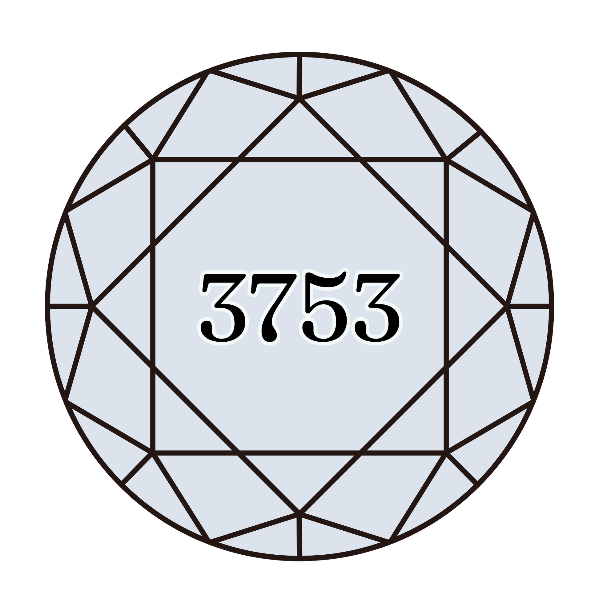 True North Diamond Art Round Diamond Drills 3753 - Ultra Very Light Antique Blue - Round Bulk Diamond Drills