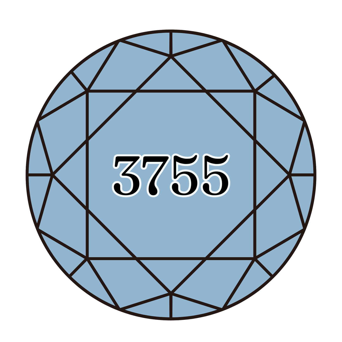 True North Diamond Art Round Diamond Drills 3755 - Baby Blue - Round Bulk Diamond Drills