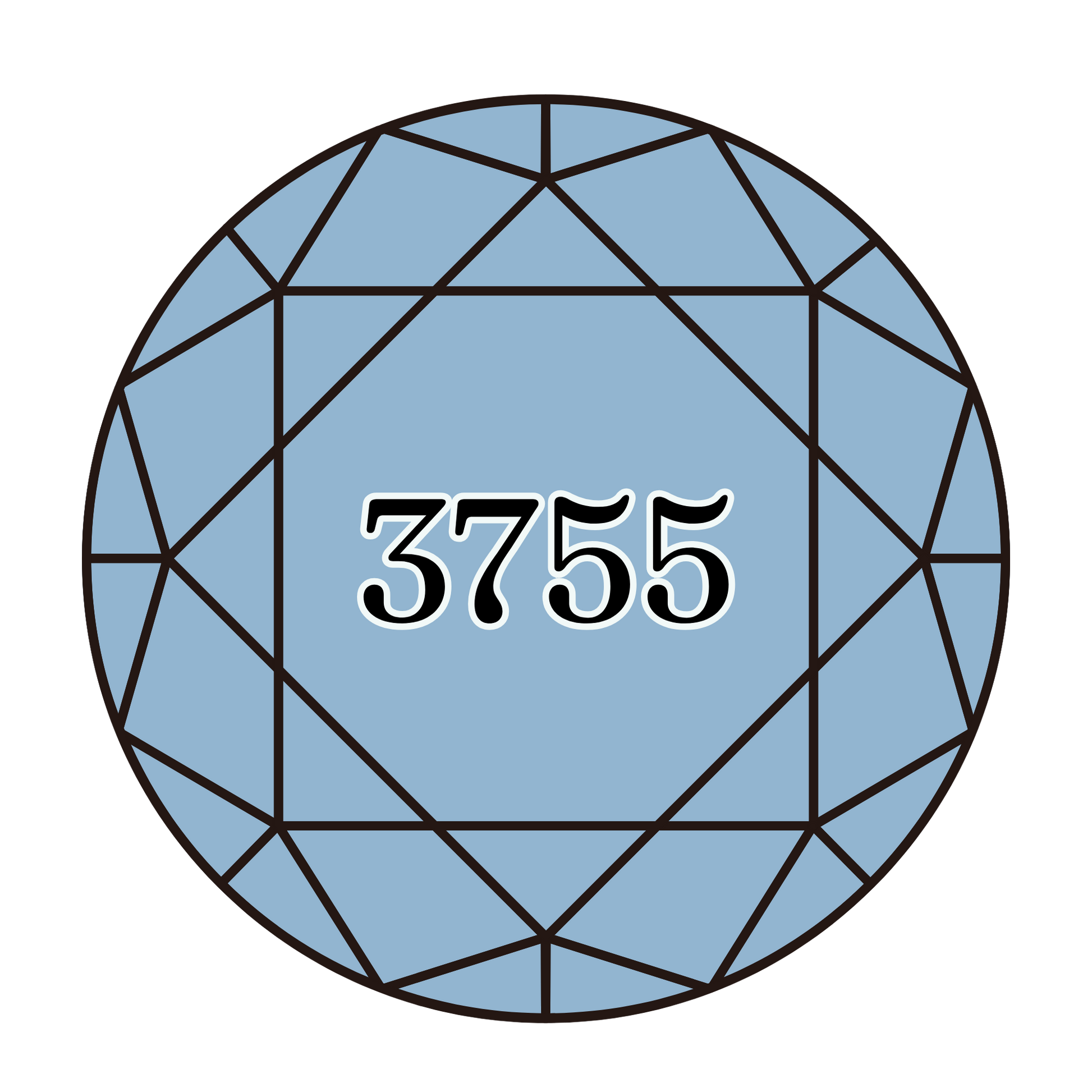 True North Diamond Art Round Diamond Drills 3755 - Baby Blue - Round Bulk Diamond Drills