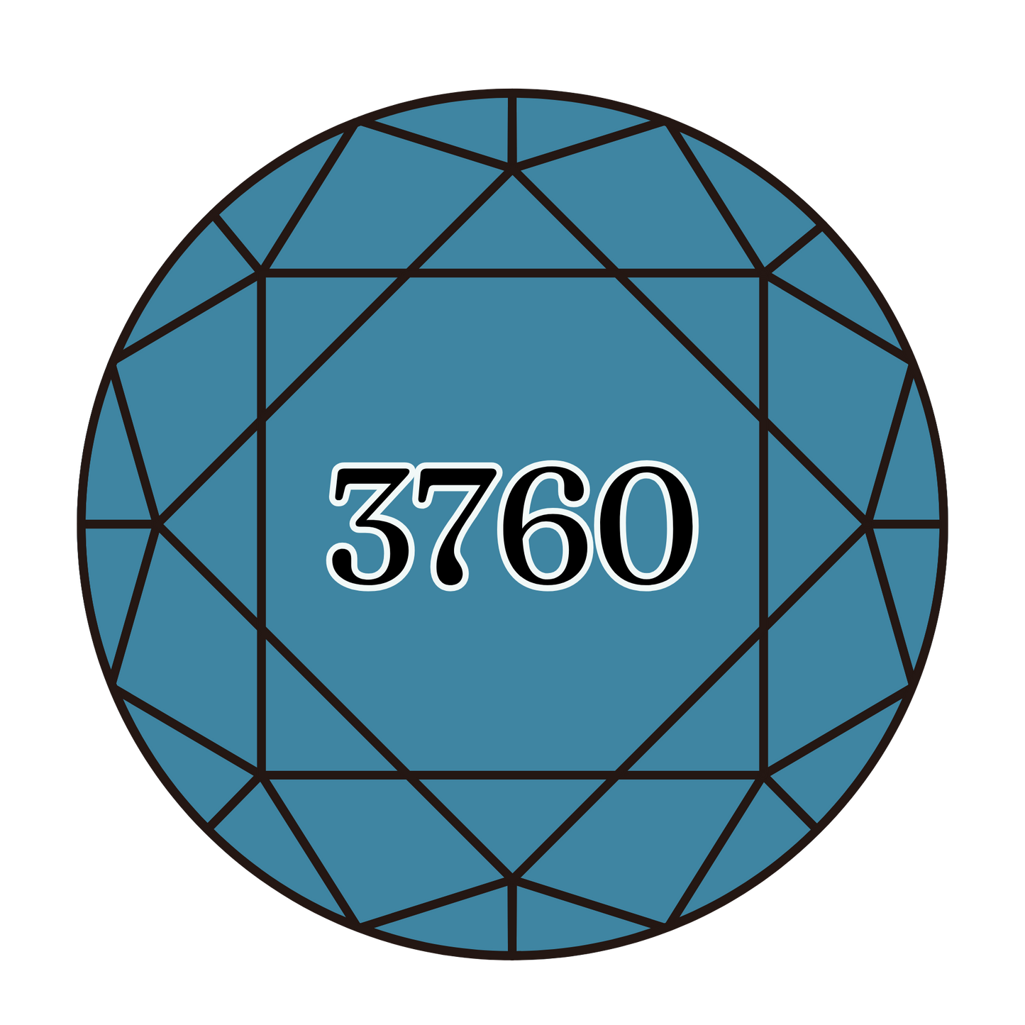 True North Diamond Art Round Diamond Drills 3760 - Medium Wedgwood - Round Bulk Diamond Drills