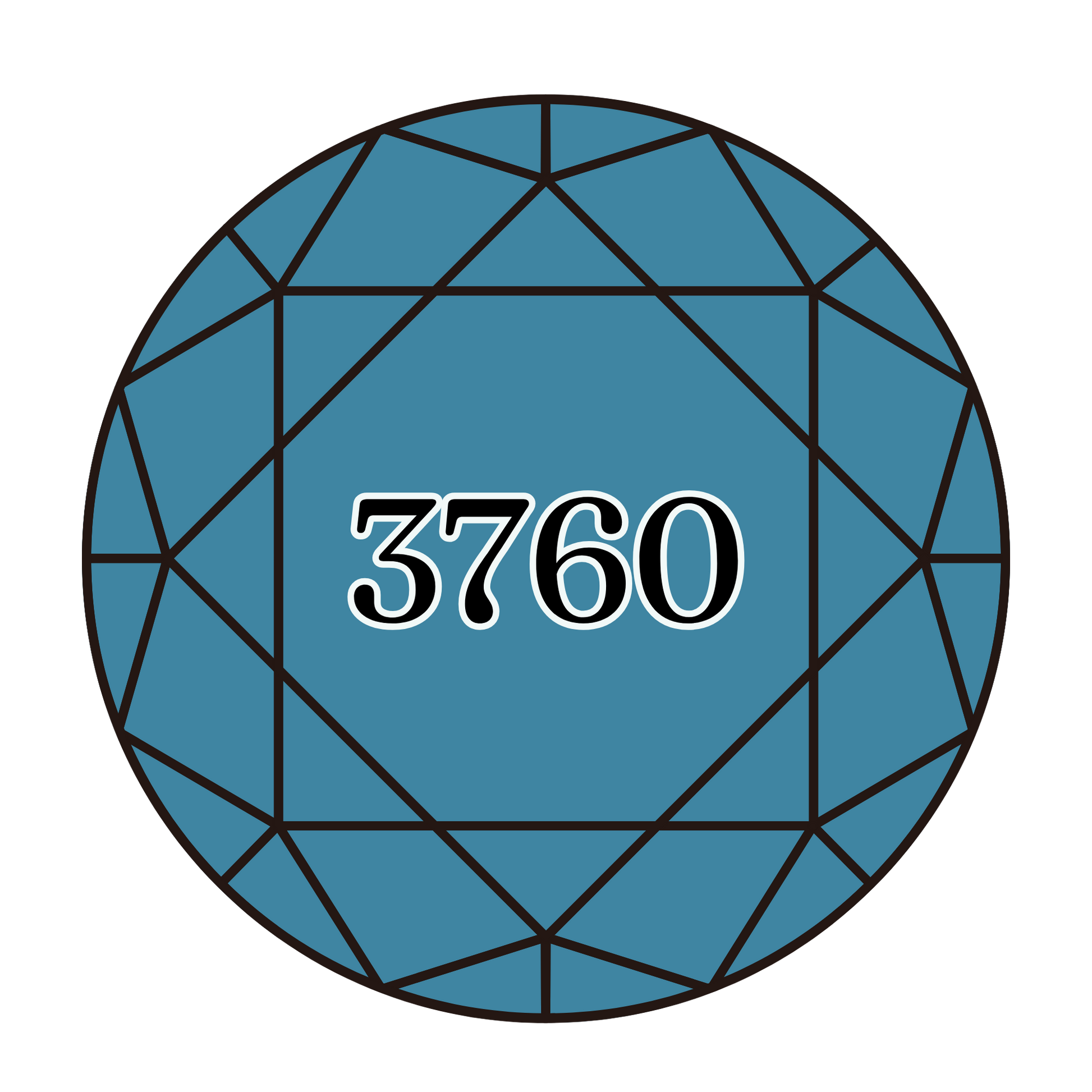 True North Diamond Art Round Diamond Drills 3760 - Medium Wedgwood - Round Bulk Diamond Drills