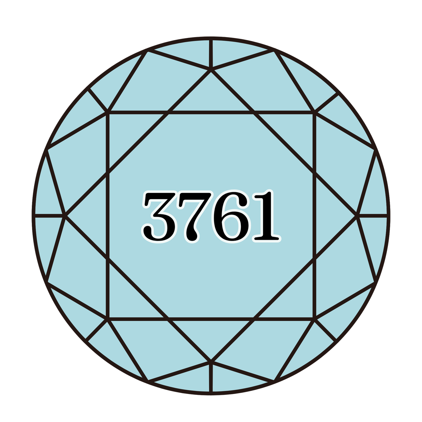 True North Diamond Art Round Diamond Drills 3761 - Light Sky Blue - Round Bulk Diamond Drills