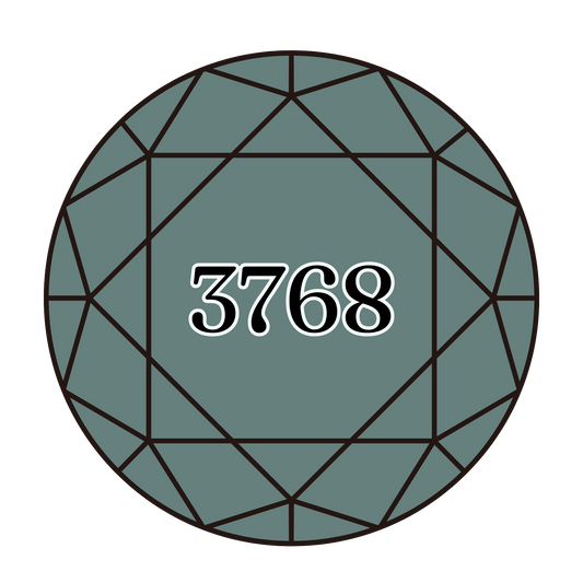 True North Diamond Art Round Diamond Drills 3768 - Dark Grey Green - Round Bulk Diamond Drills