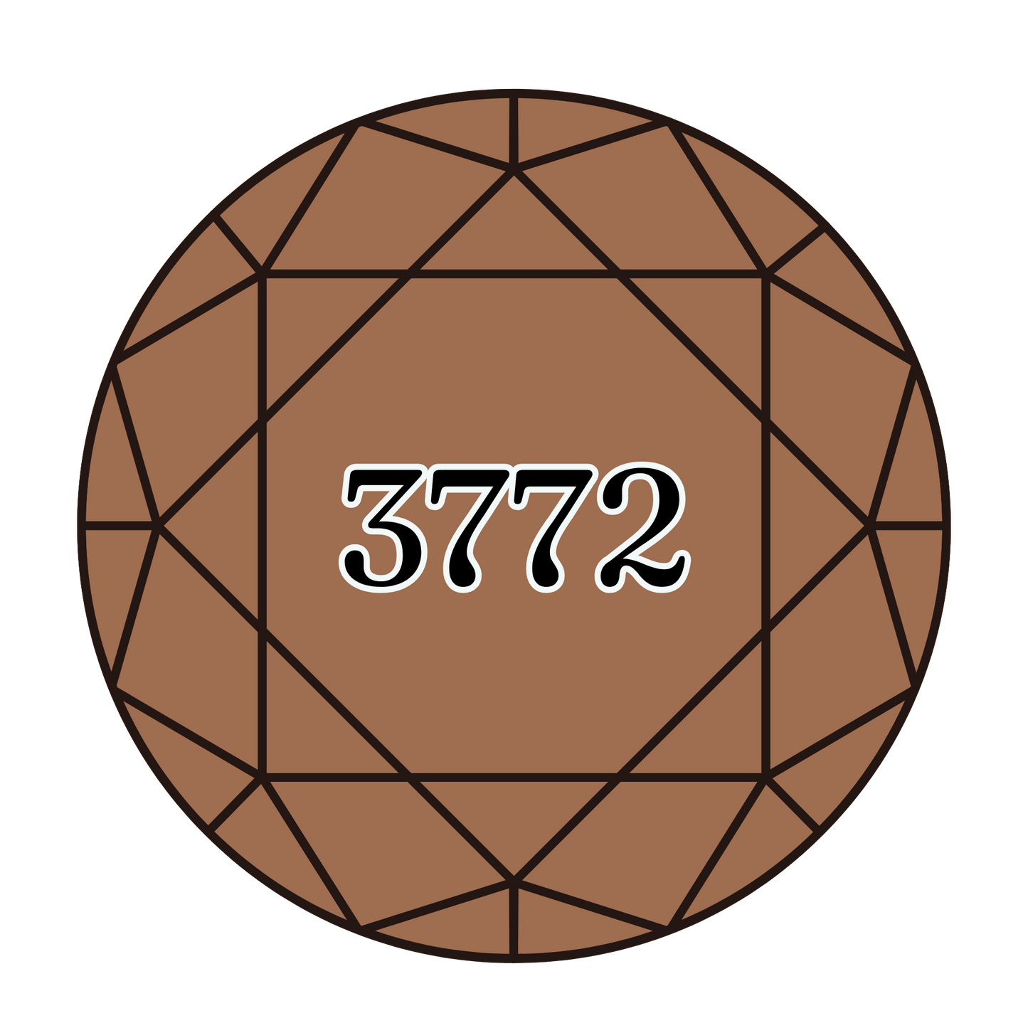 True North Diamond Art Round Diamond Drills 3772 - Very Dark Desert Sand - Round Bulk Diamond Drills