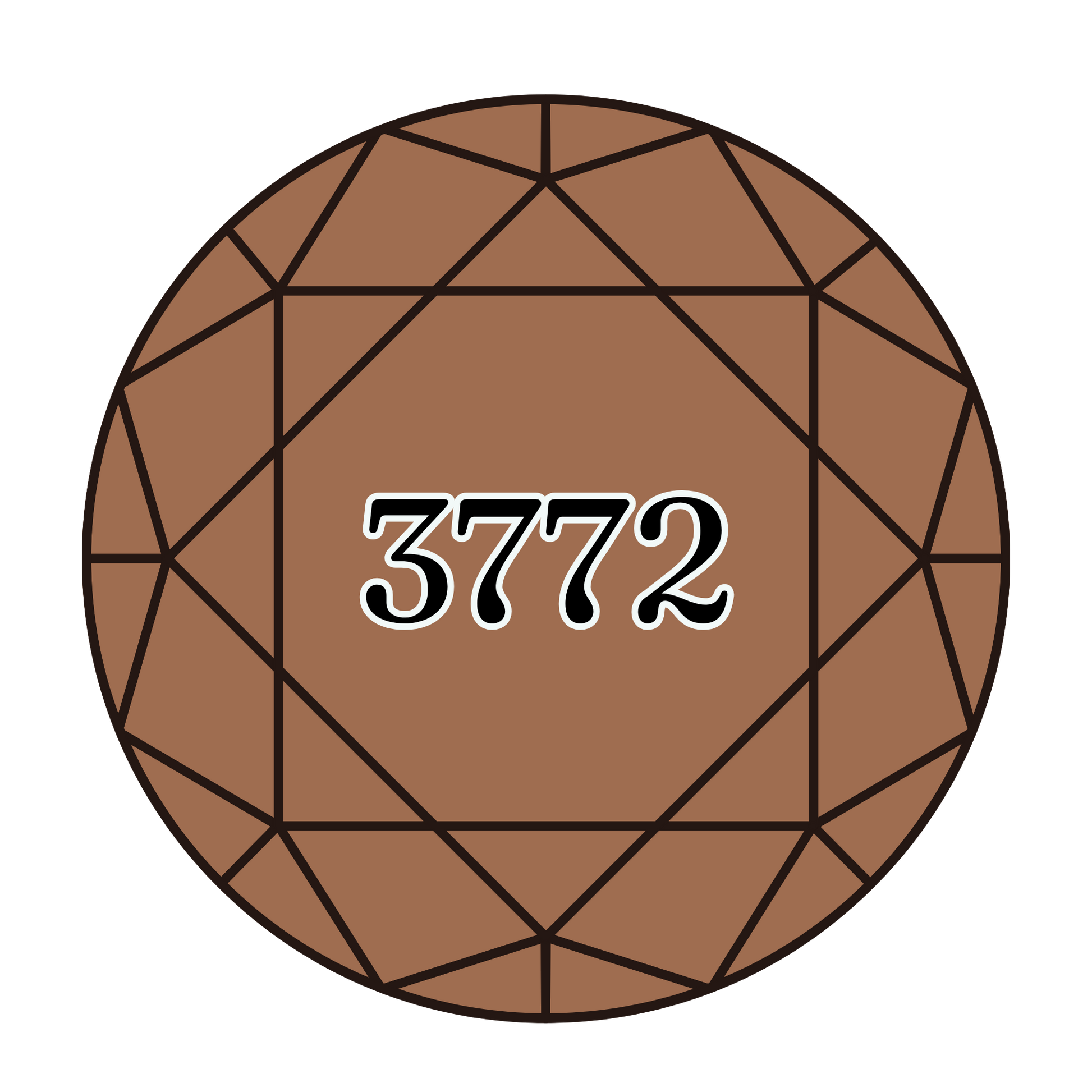 True North Diamond Art Round Diamond Drills 3772 - Very Dark Desert Sand - Round Bulk Diamond Drills