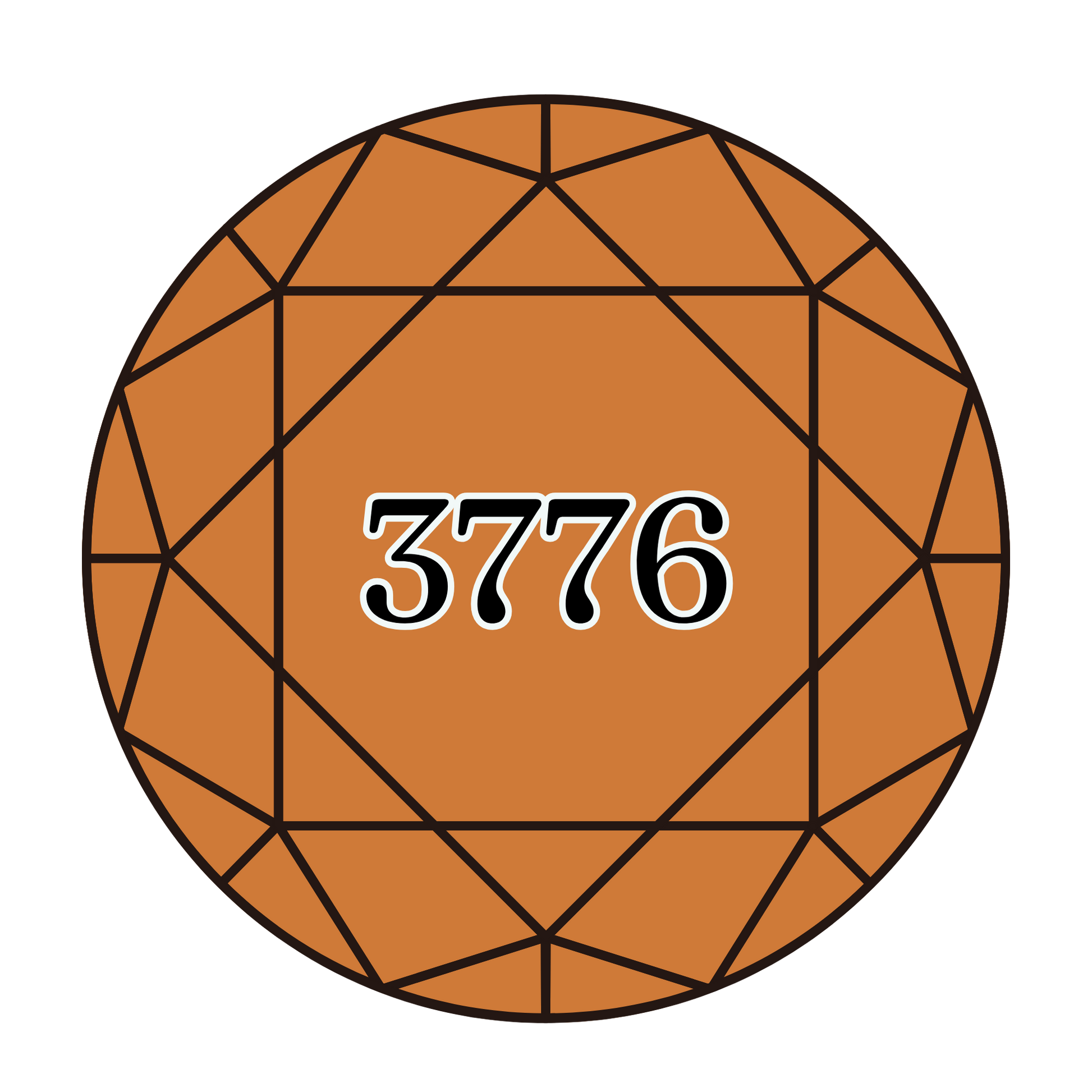 True North Diamond Art Round Diamond Drills 3776 - Light Mahogany - Round Bulk Diamond Drills