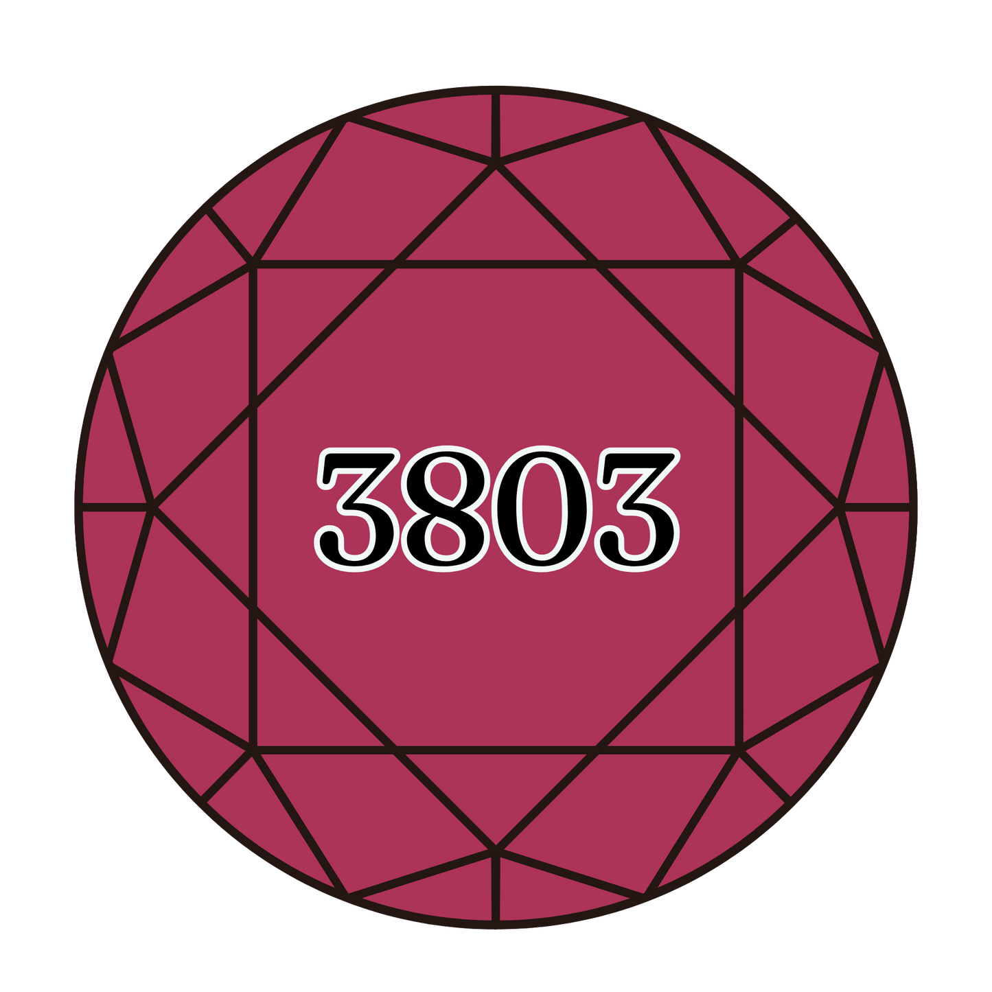 True North Diamond Art Round Diamond Drills 3803 - Dark Mauve - Round Bulk Diamond Drills