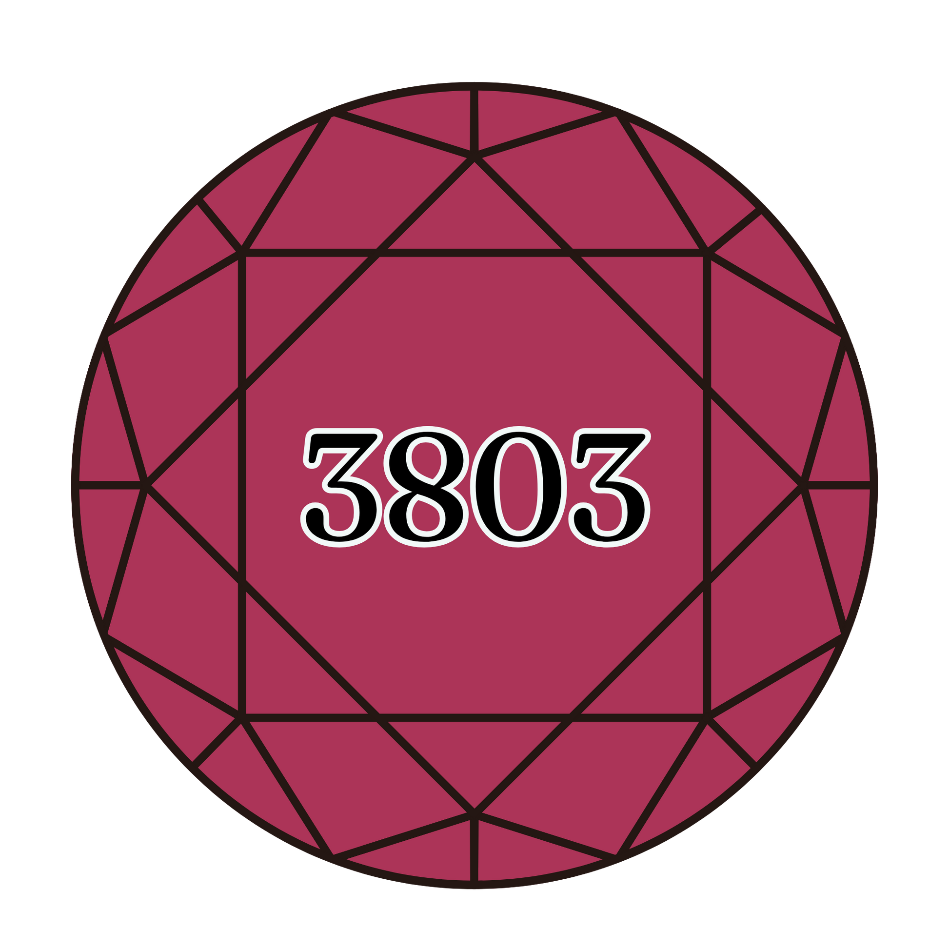 True North Diamond Art Round Diamond Drills 3803 - Dark Mauve - Round Bulk Diamond Drills