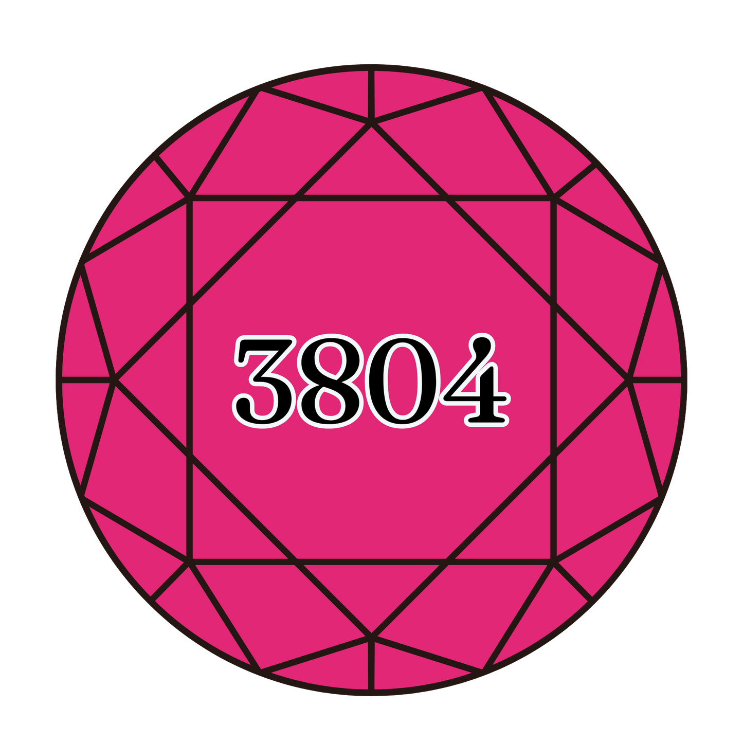 True North Diamond Art Round Diamond Drills 3804 - Dark Cyclamen Pink - Round Bulk Diamond Drills