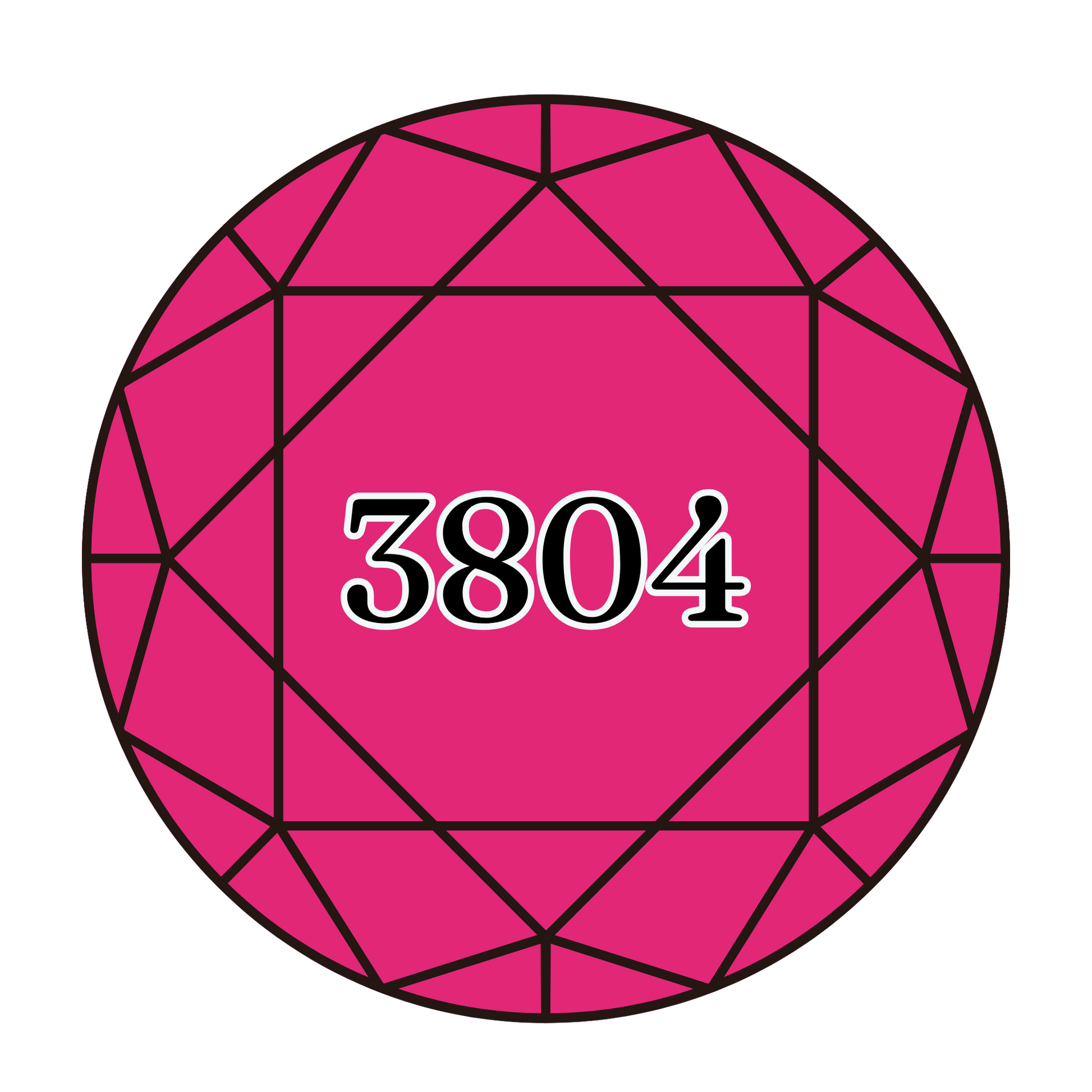 True North Diamond Art Round Diamond Drills 3804 - Dark Cyclamen Pink - Round Bulk Diamond Drills