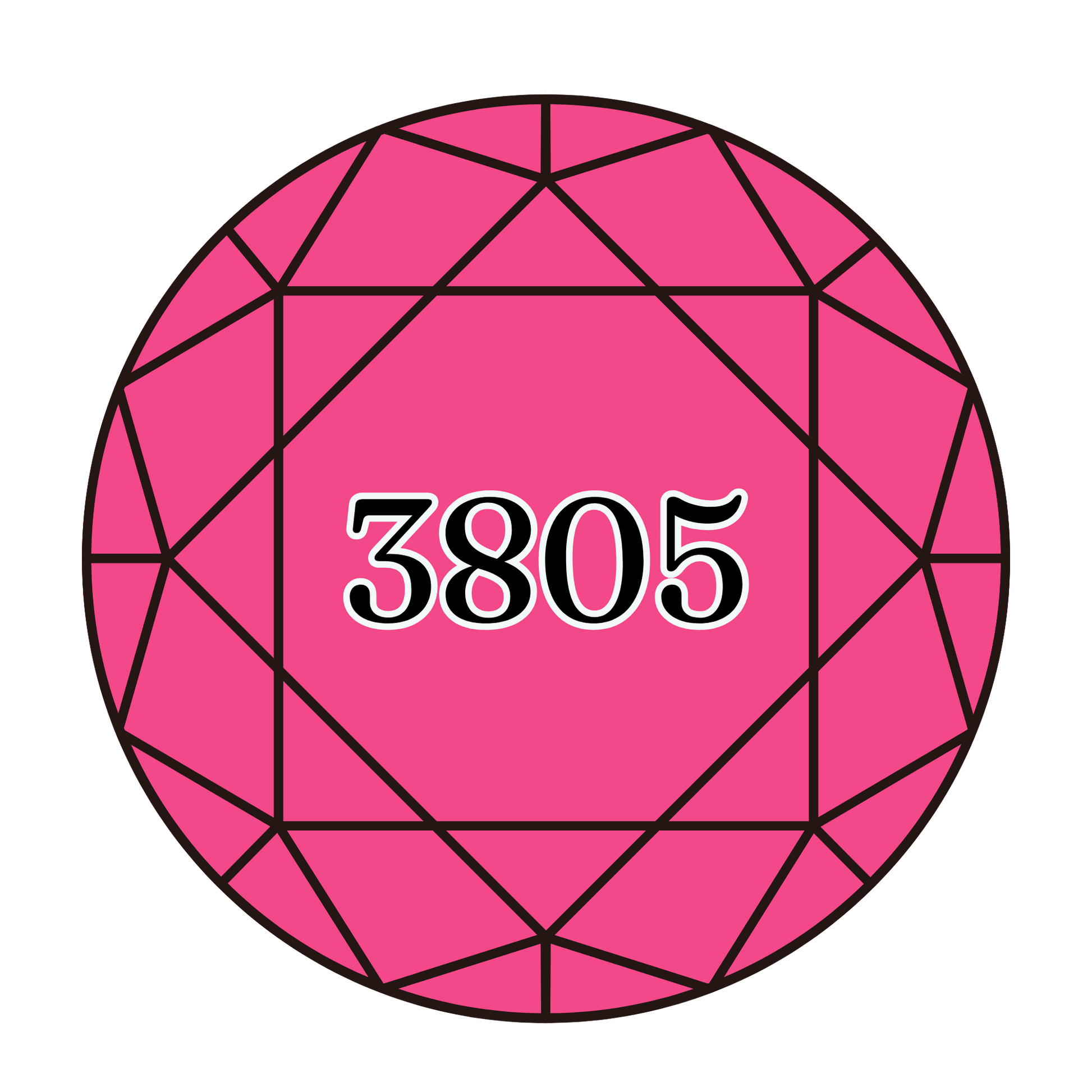 True North Diamond Art Round Diamond Drills 3805 - Cyclamen Pink - Round Bulk Diamond Drills