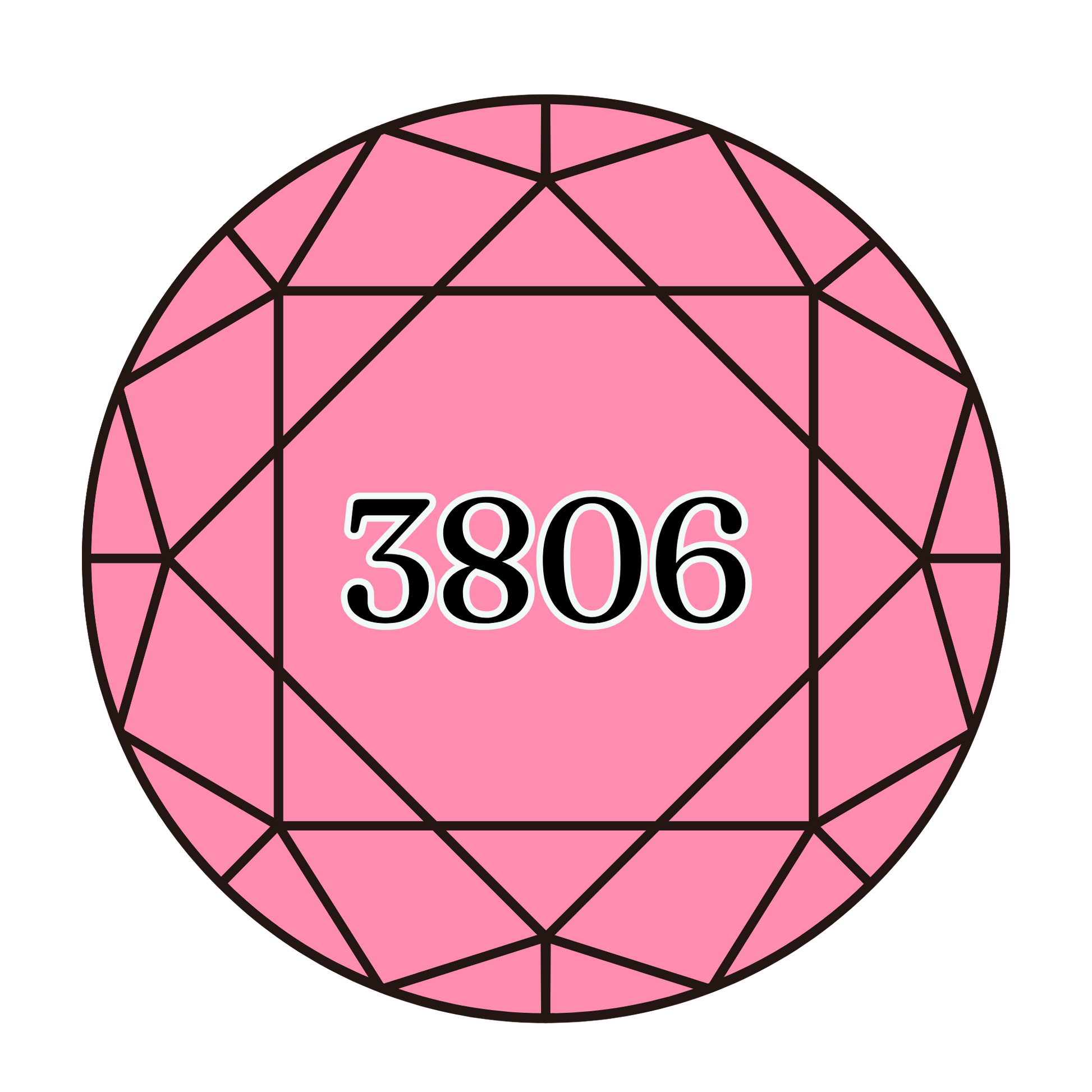 True North Diamond Art Round Diamond Drills 3806 -  Light Cyclamen Pink - Round Bulk Diamond Drills