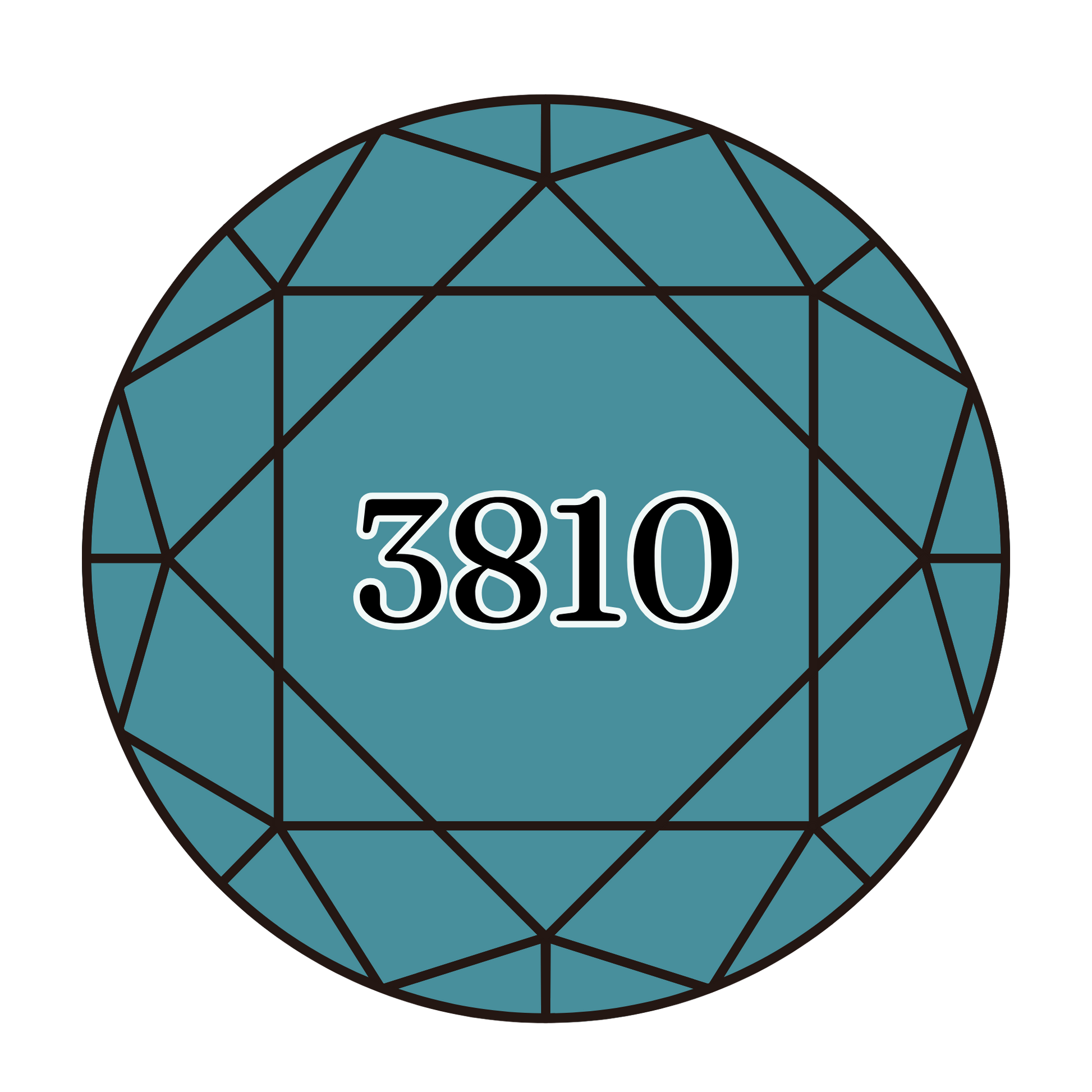 True North Diamond Art Round Diamond Drills 3810 - Dark Turquoise - Round Bulk Diamond Drills