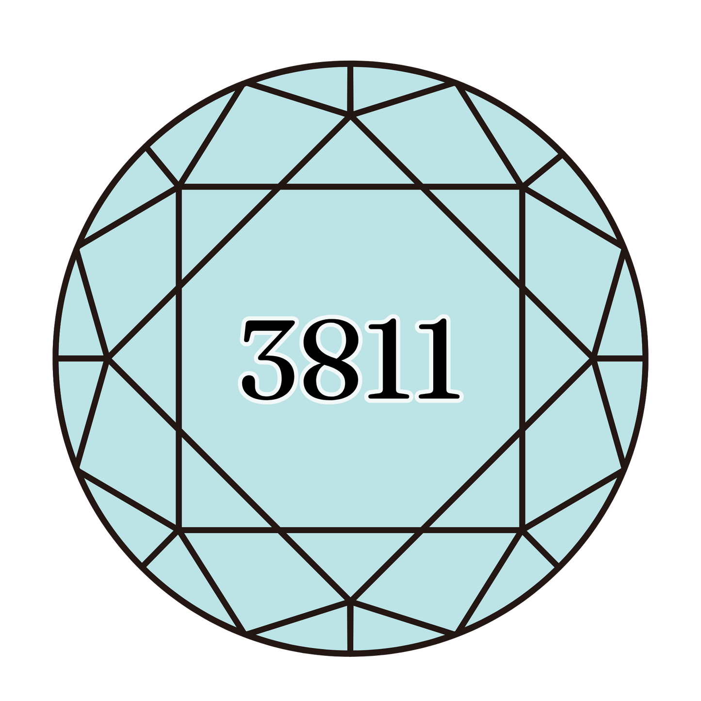 True North Diamond Art Round Diamond Drills 3811 - Very Light Turquoise - Round Bulk Diamond Drills