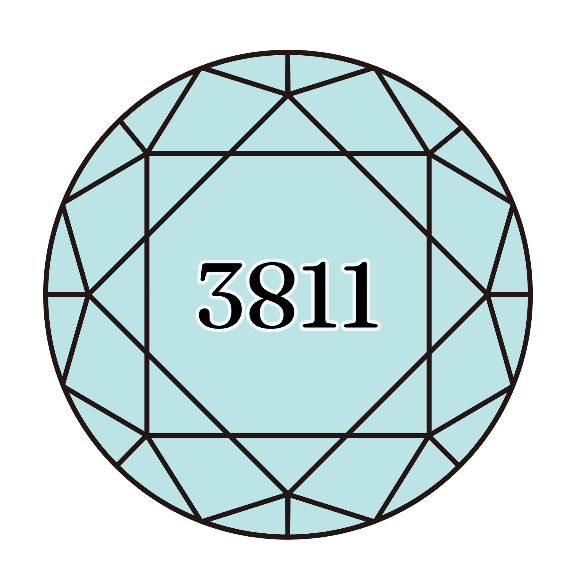 True North Diamond Art Round Diamond Drills 3811 - Very Light Turquoise - Round Bulk Diamond Drills