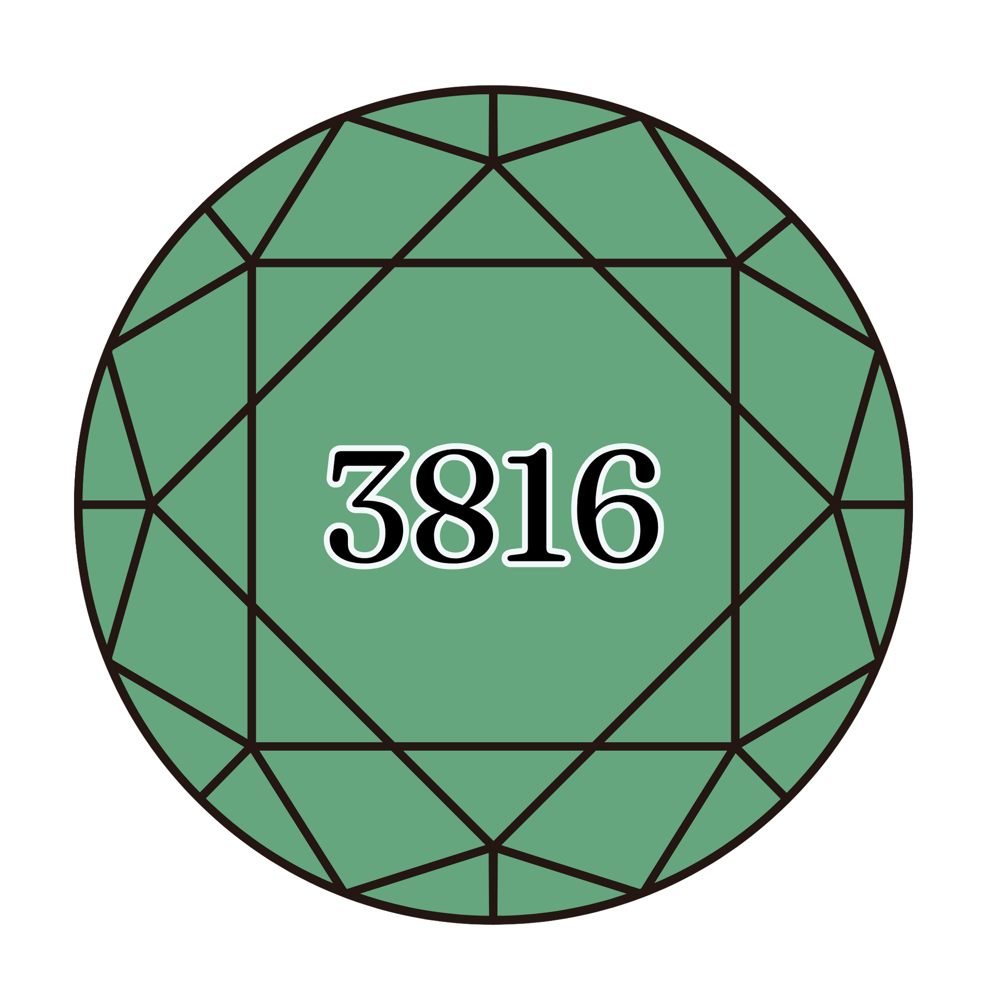 True North Diamond Art Round Diamond Drills 3816 - Celadon Green - Round Bulk Diamond Drills