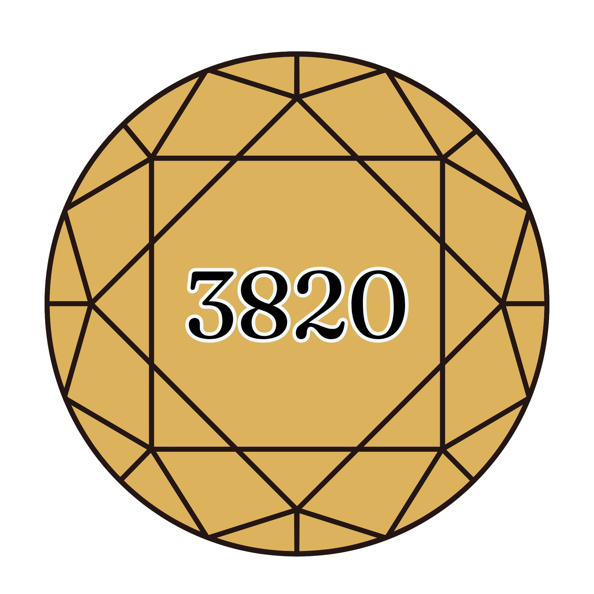 True North Diamond Art Round Diamond Drills 3820 - Dark Straw - Round Bulk Diamond Drills