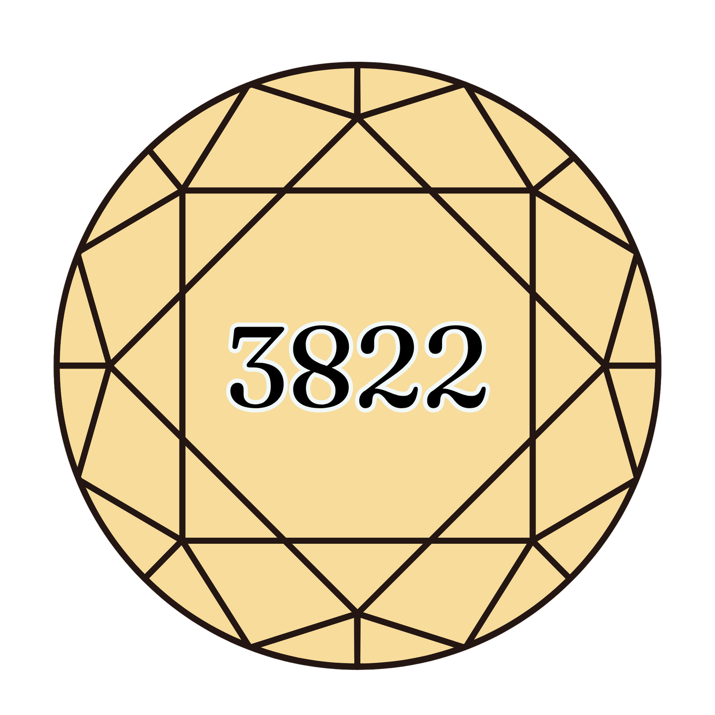 True North Diamond Art Round Diamond Drills 3822 - Light Straw - Round Bulk Diamond Drills