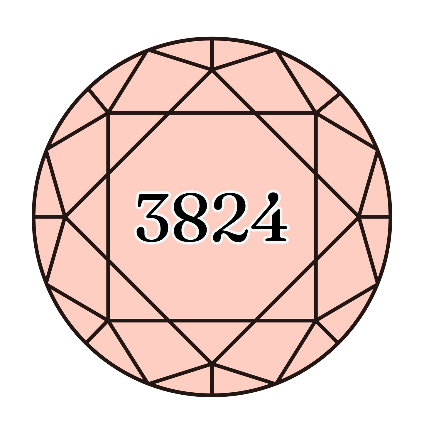 True North Diamond Art Round Diamond Drills 3824 -  Light Apricot - Round Bulk Diamond Drills