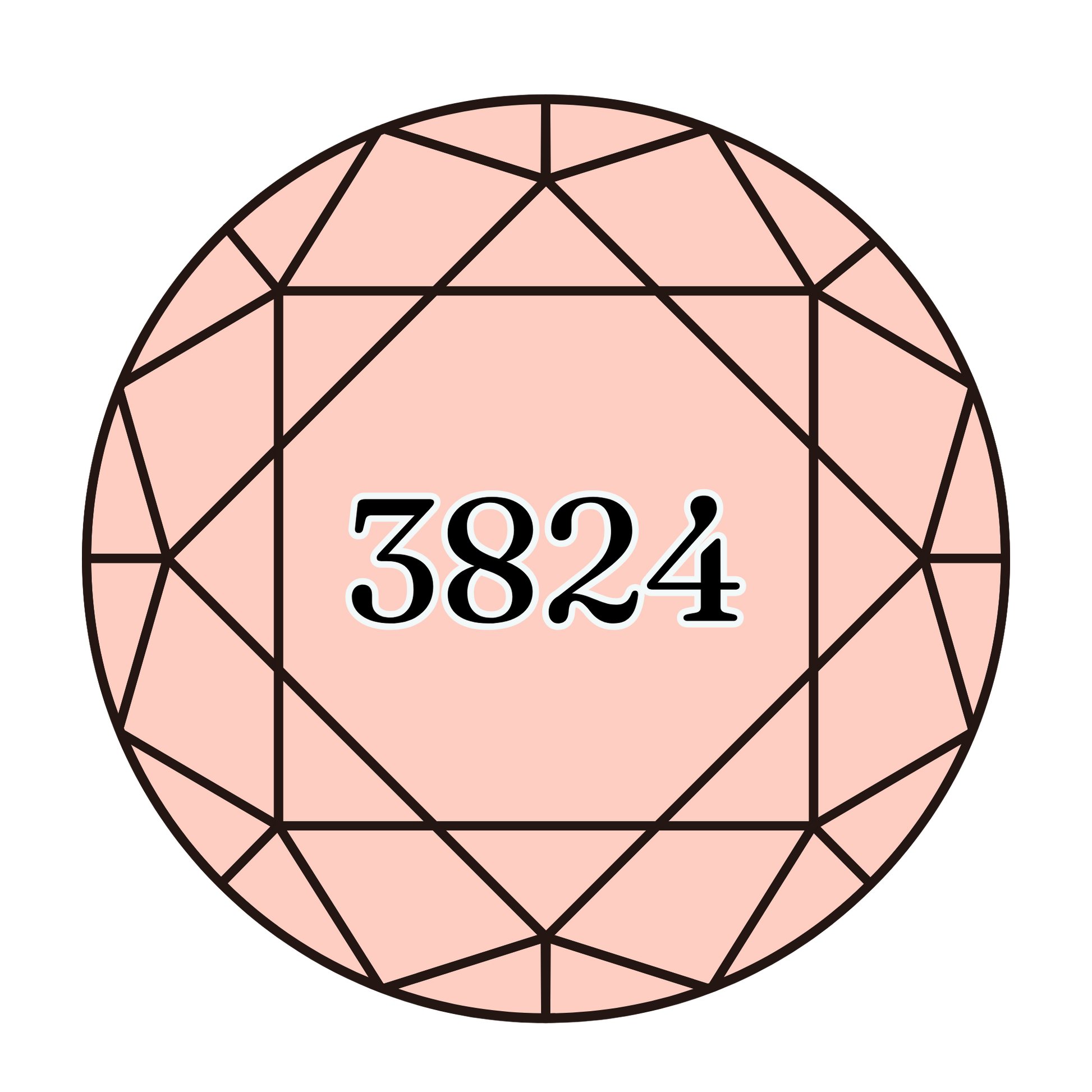 True North Diamond Art Round Diamond Drills 3824 -  Light Apricot - Round Bulk Diamond Drills