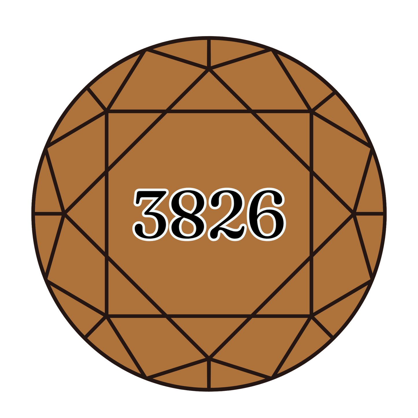 True North Diamond Art Round Diamond Drills 3826 - Golden Brown - Round Bulk Diamond Drills