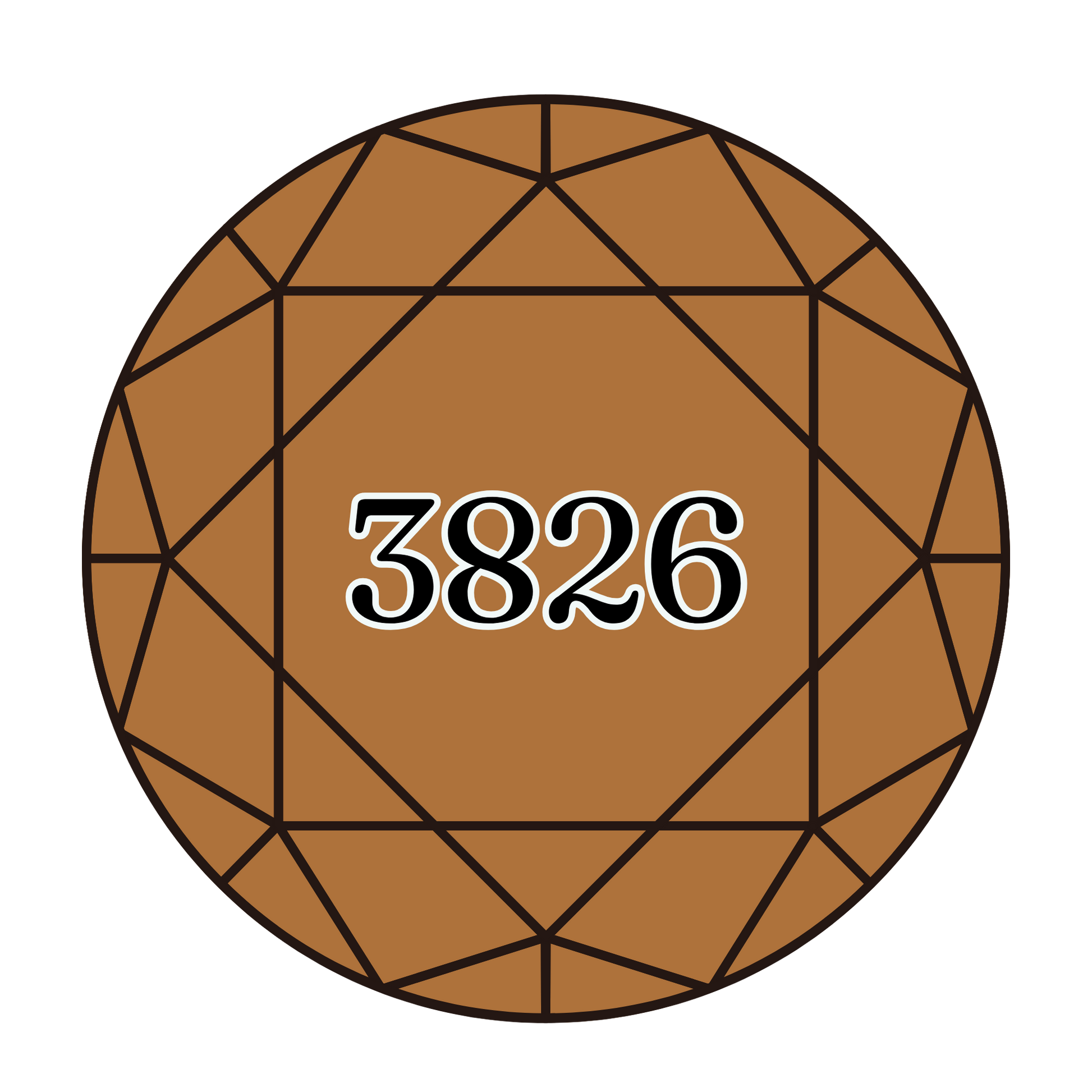 True North Diamond Art Round Diamond Drills 3826 - Golden Brown - Round Bulk Diamond Drills