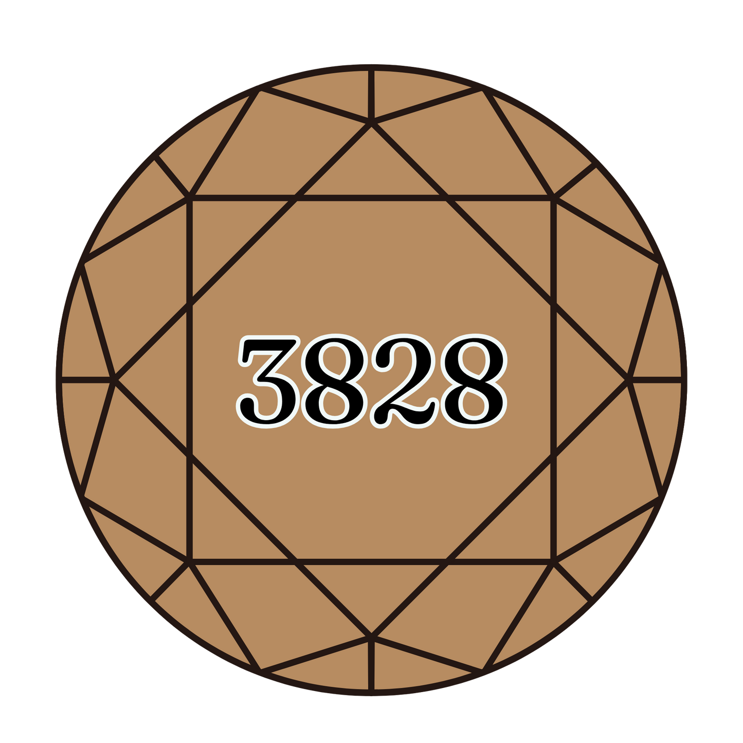 True North Diamond Art Round Diamond Drills 3828 - Hazelnut Brown - Round Bulk Diamond Drills