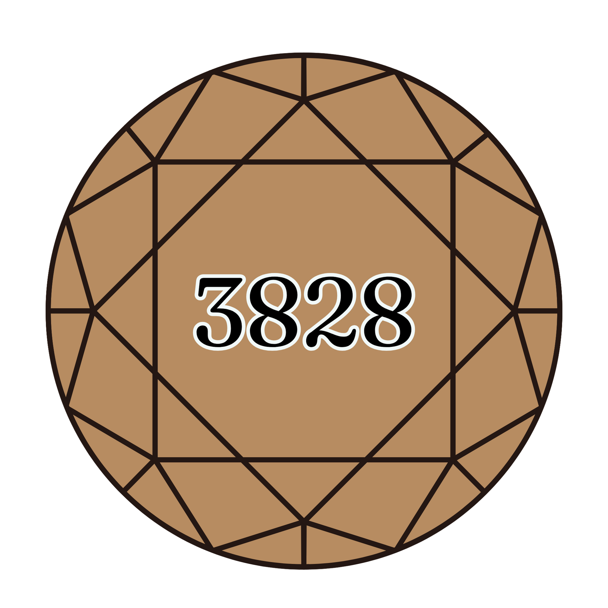 True North Diamond Art Round Diamond Drills 3828 - Hazelnut Brown - Round Bulk Diamond Drills