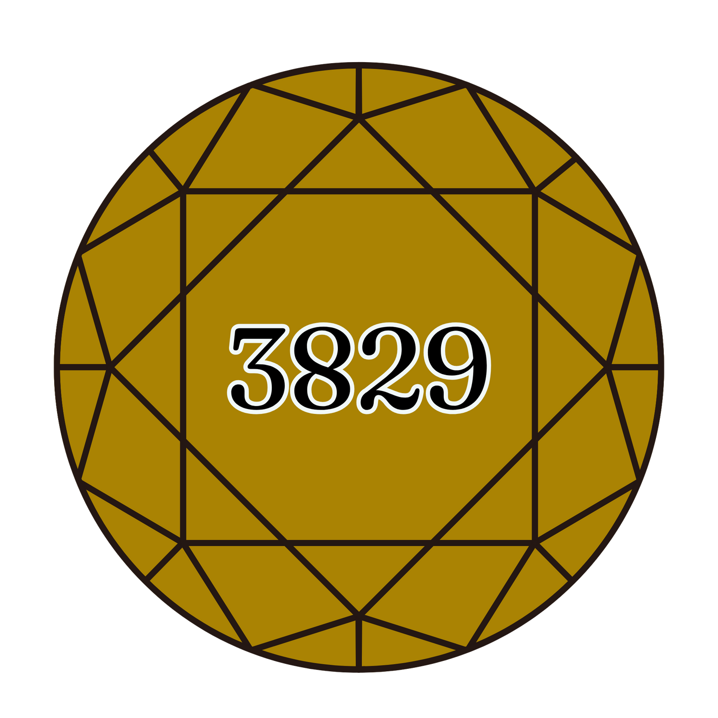 True North Diamond Art Round Diamond Drills 3829 - Very Dark Old Gold - Round Bulk Diamond Drills