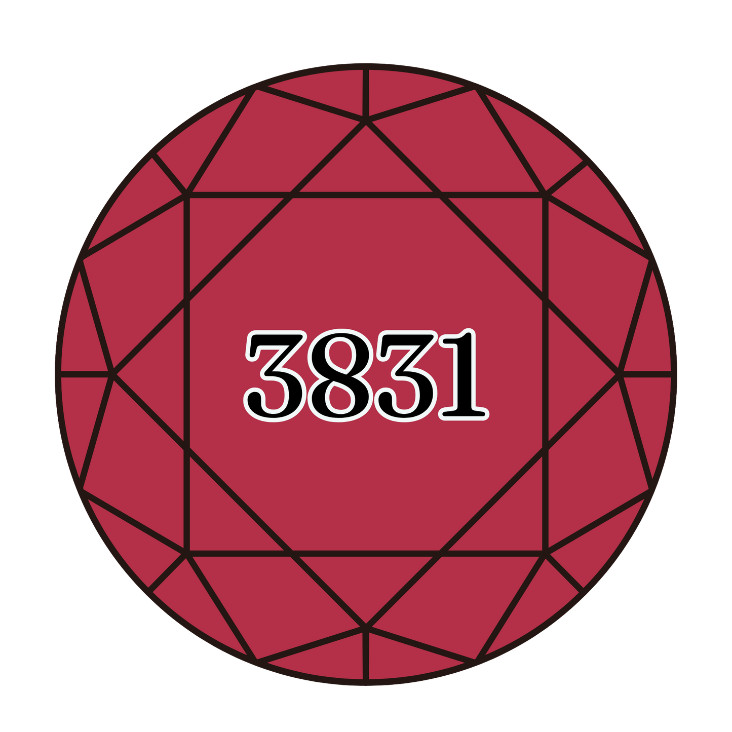 True North Diamond Art Round Diamond Drills 3831 - Dark Raspberry - Round Bulk Diamond Drills