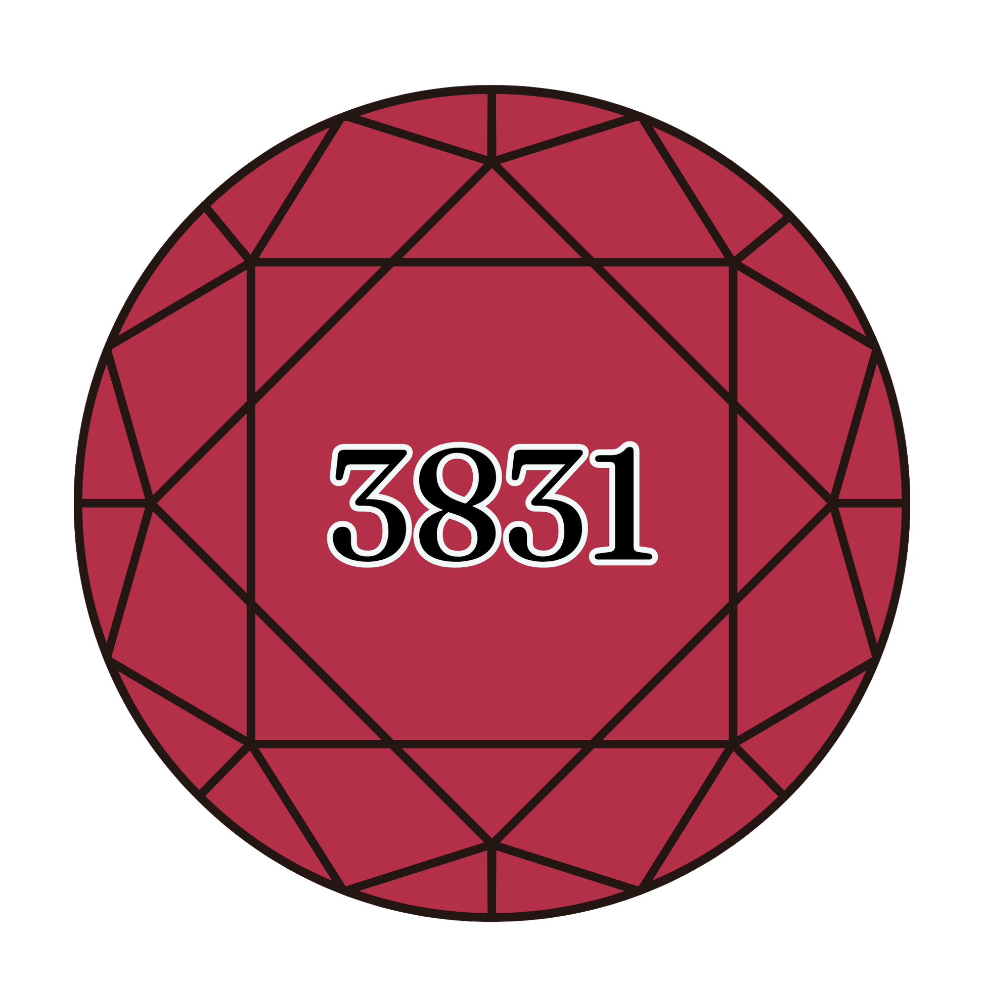 True North Diamond Art Round Diamond Drills 3831 - Dark Raspberry - Round Bulk Diamond Drills