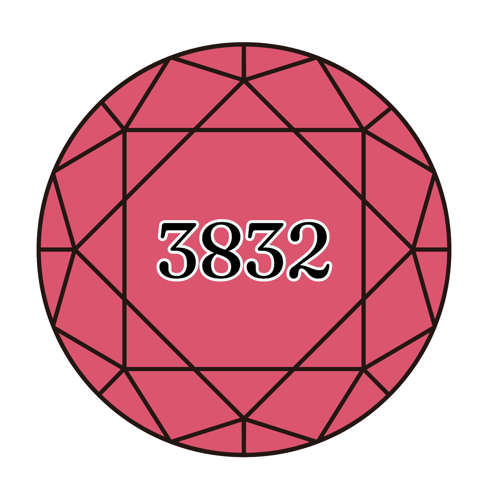 True North Diamond Art Round Diamond Drills 3832 -  Medium Raspberry - Round Bulk Diamond Drills