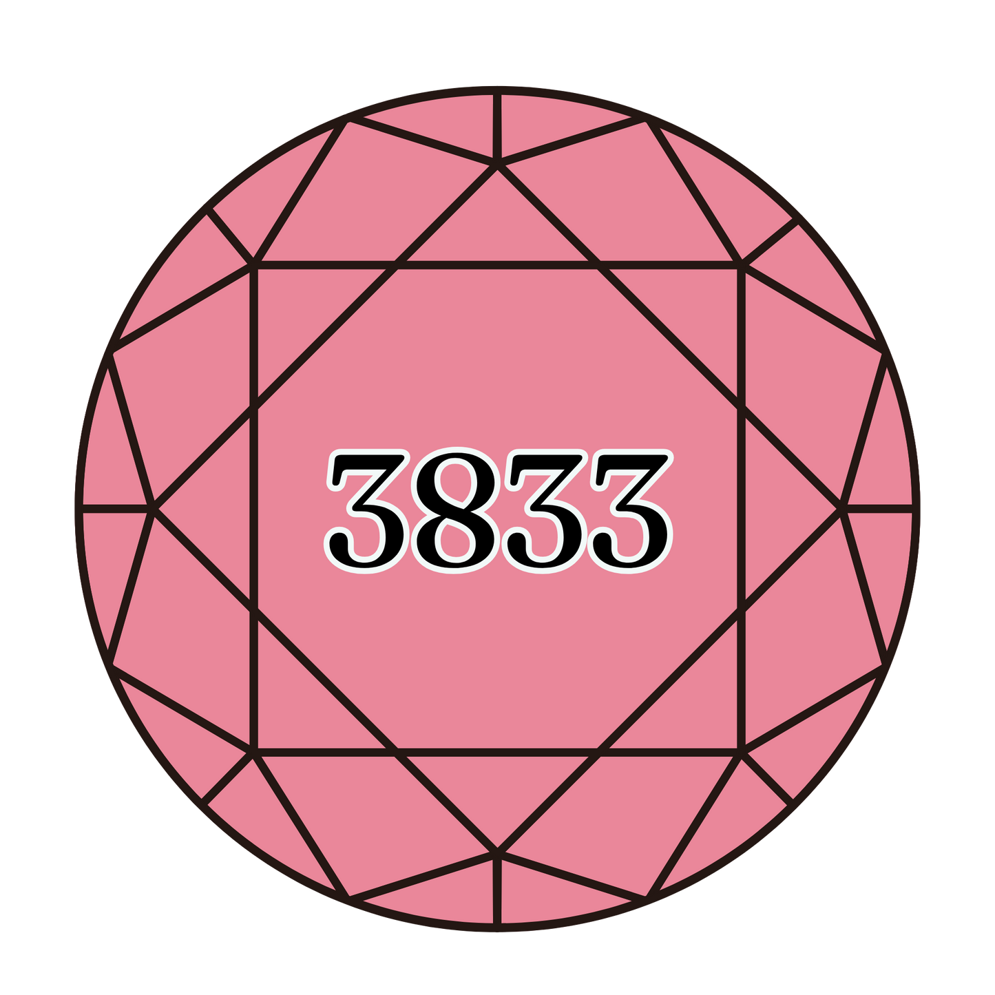 True North Diamond Art Round Diamond Drills 3833 - Light Raspberry - Round Bulk Diamond Drills