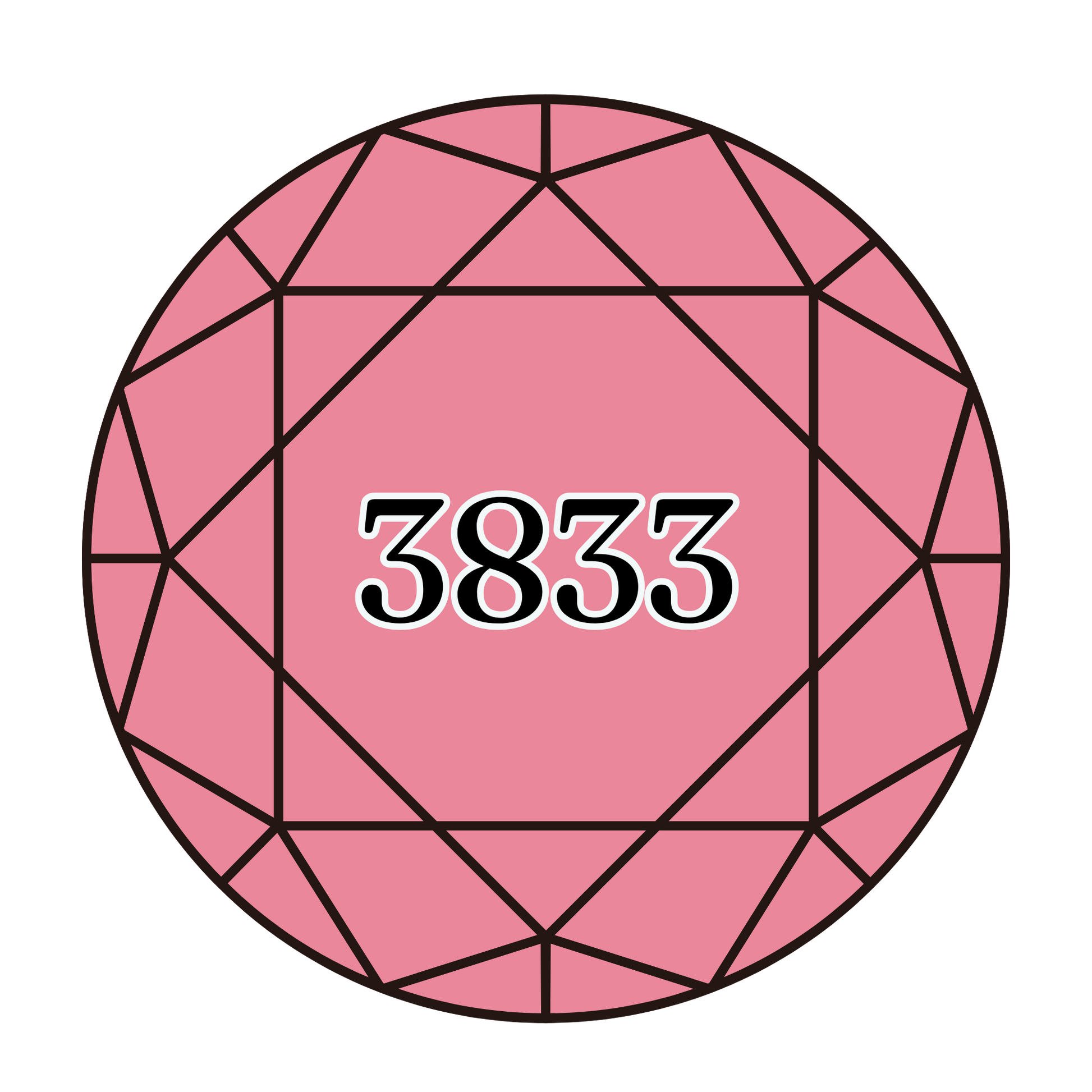 True North Diamond Art Round Diamond Drills 3833 - Light Raspberry - Round Bulk Diamond Drills