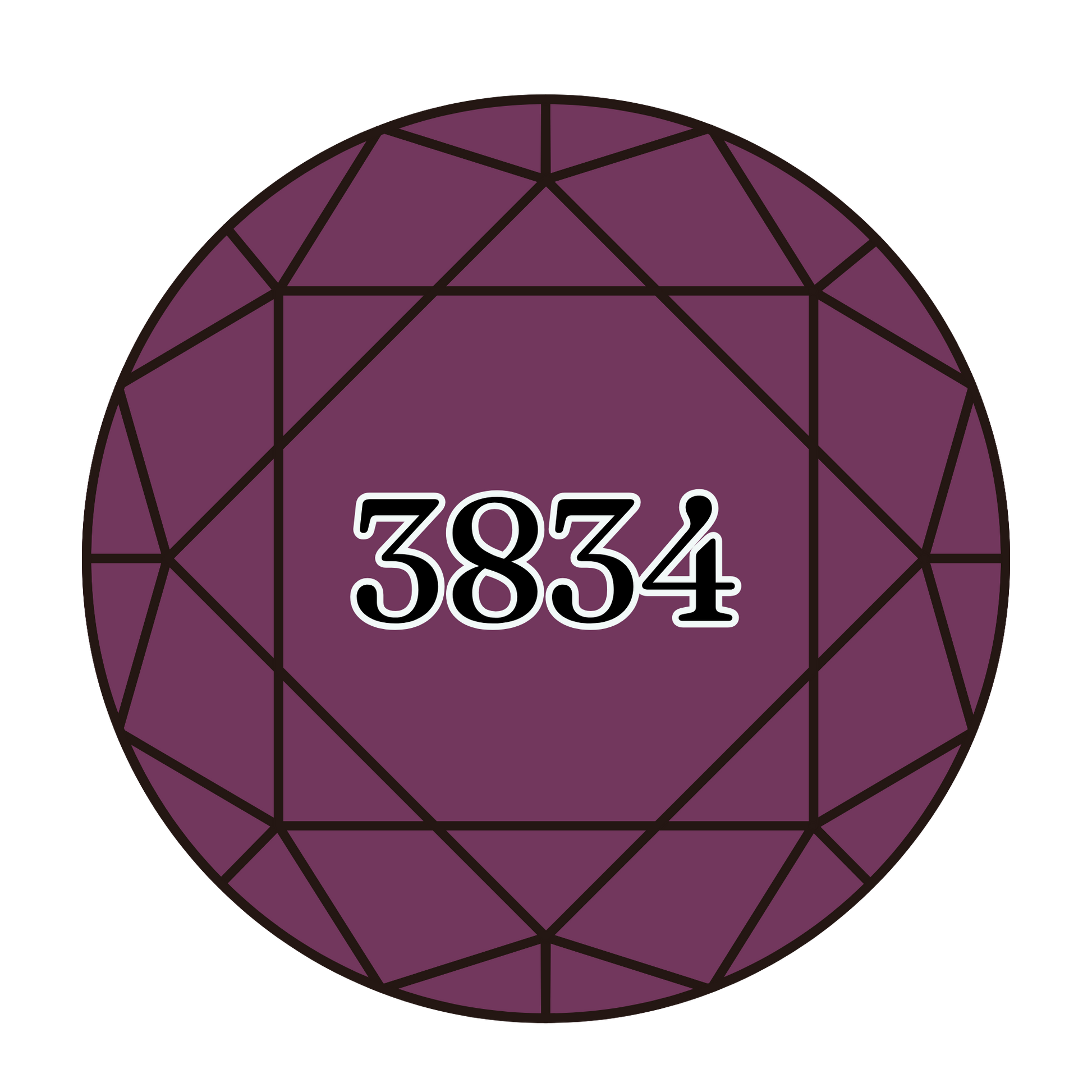 True North Diamond Art Round Diamond Drills 3834 - Dark Grape - Round Bulk Diamond Drills